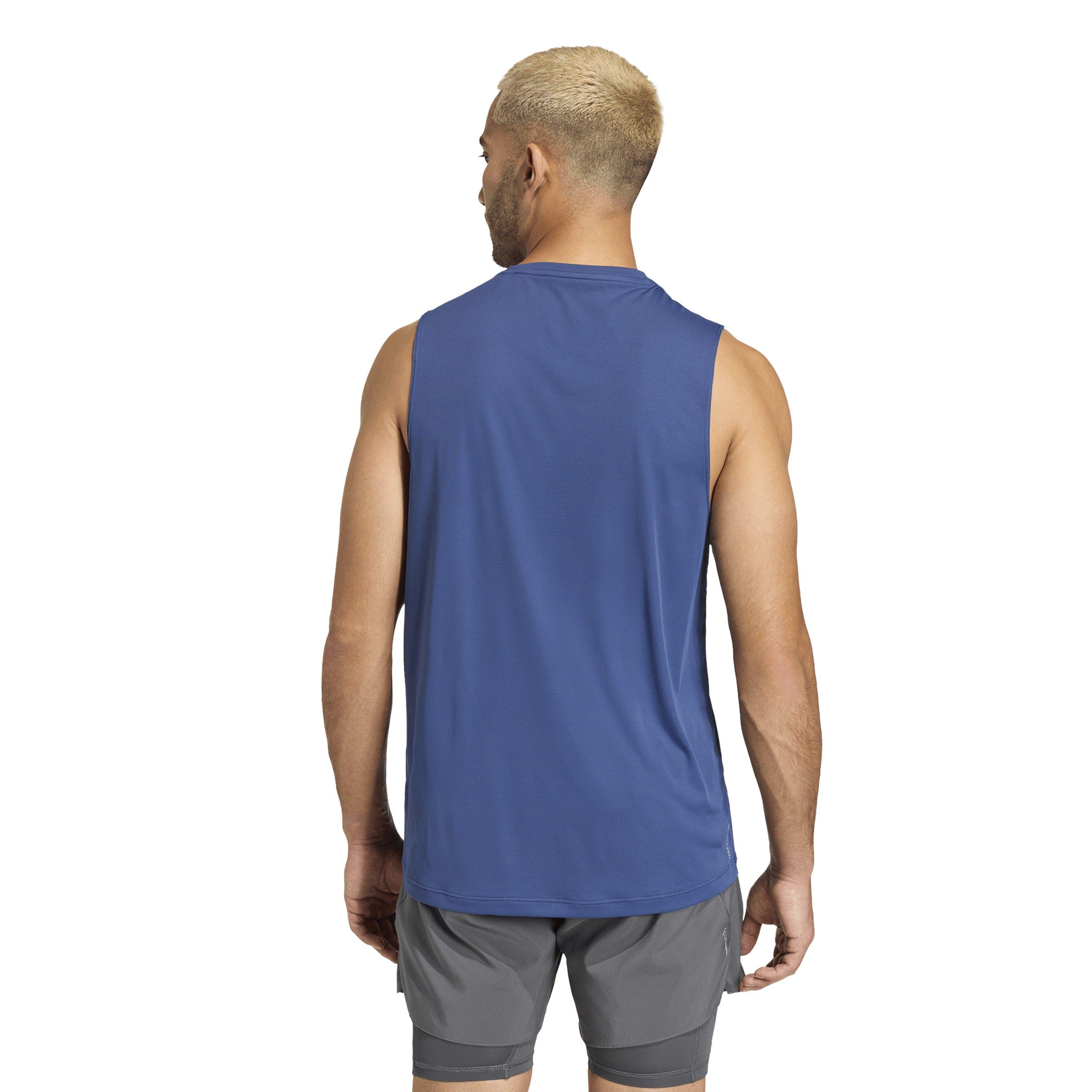 Tech Indigo - adidas - Men's Performance Running Vest - 3