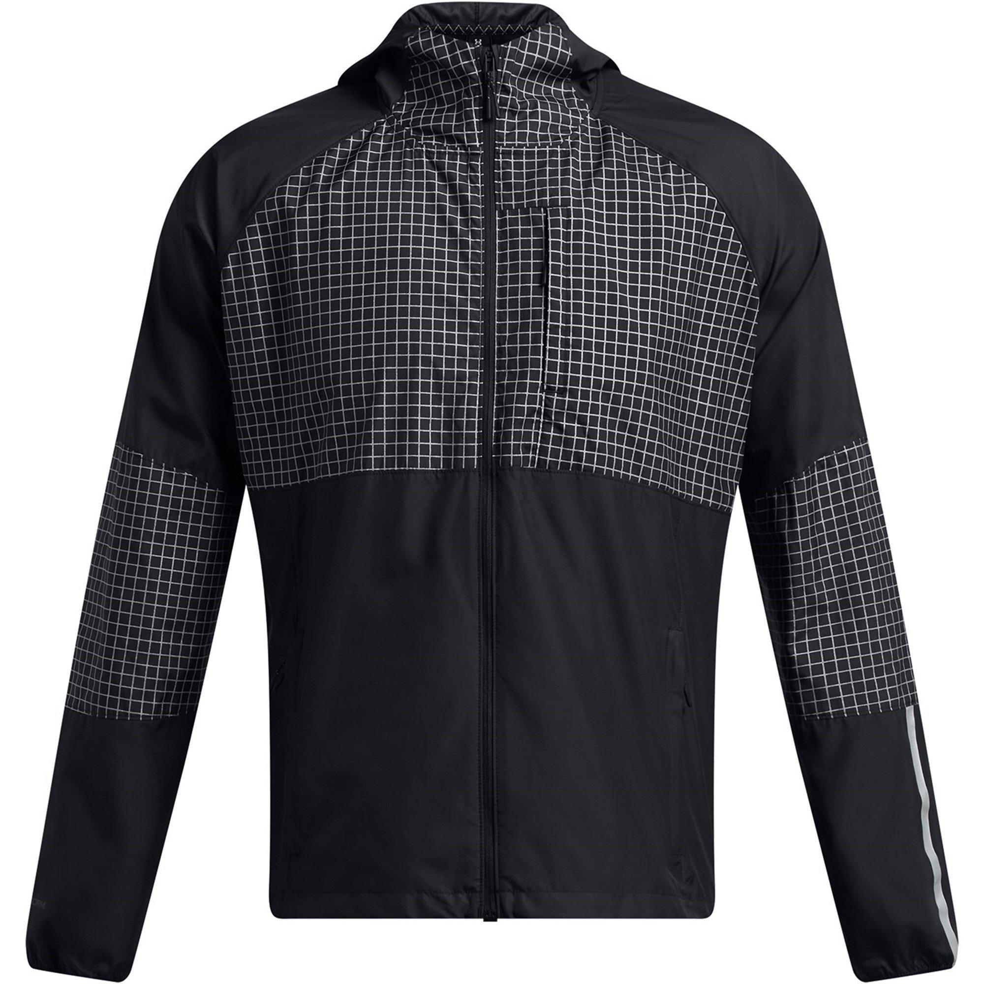 Under Armour Men's Launch Elite Water-Resistant Reflective Performance Running Jacket - Black - S