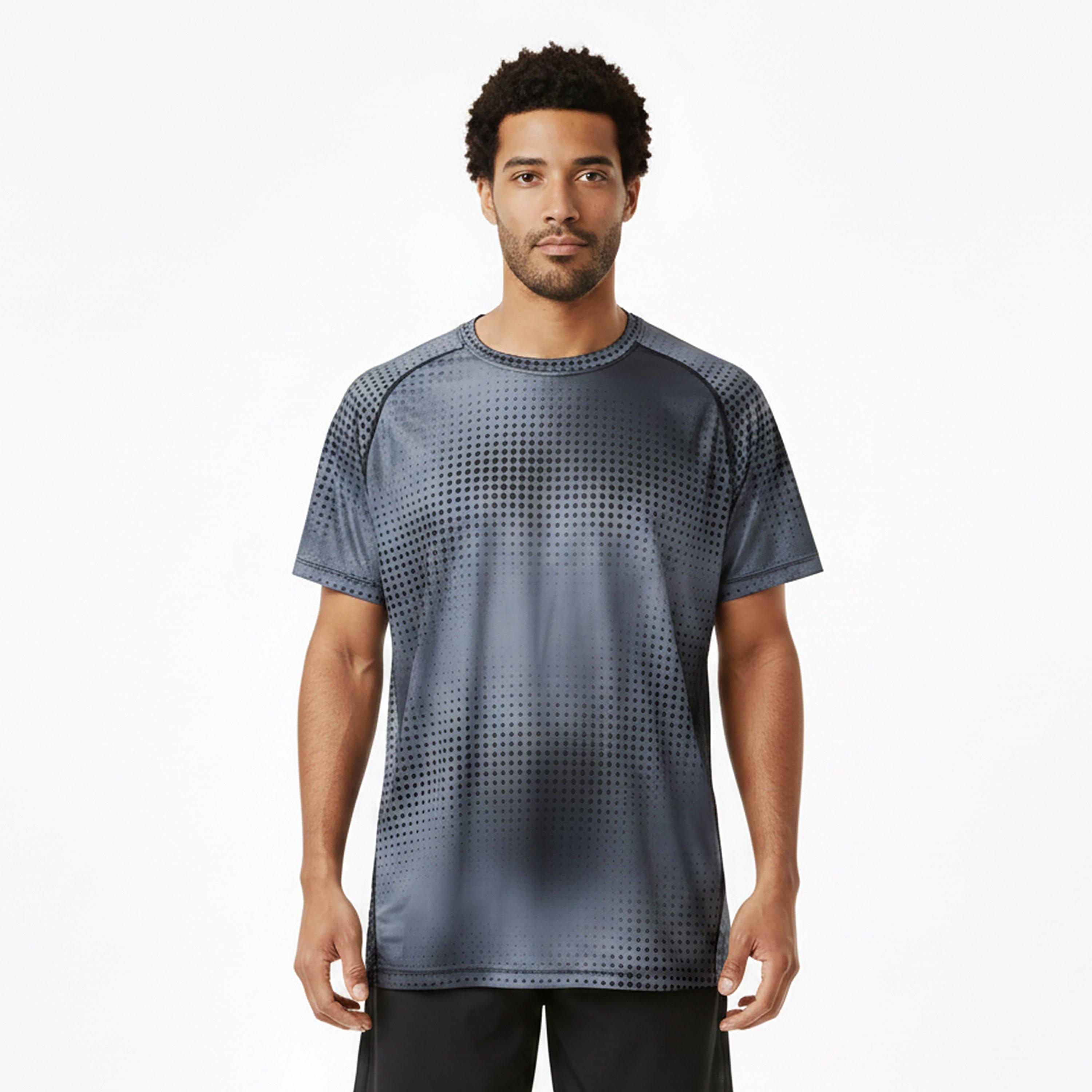 Camo Black - Newline - All Over Print T Shirt Senior - 3
