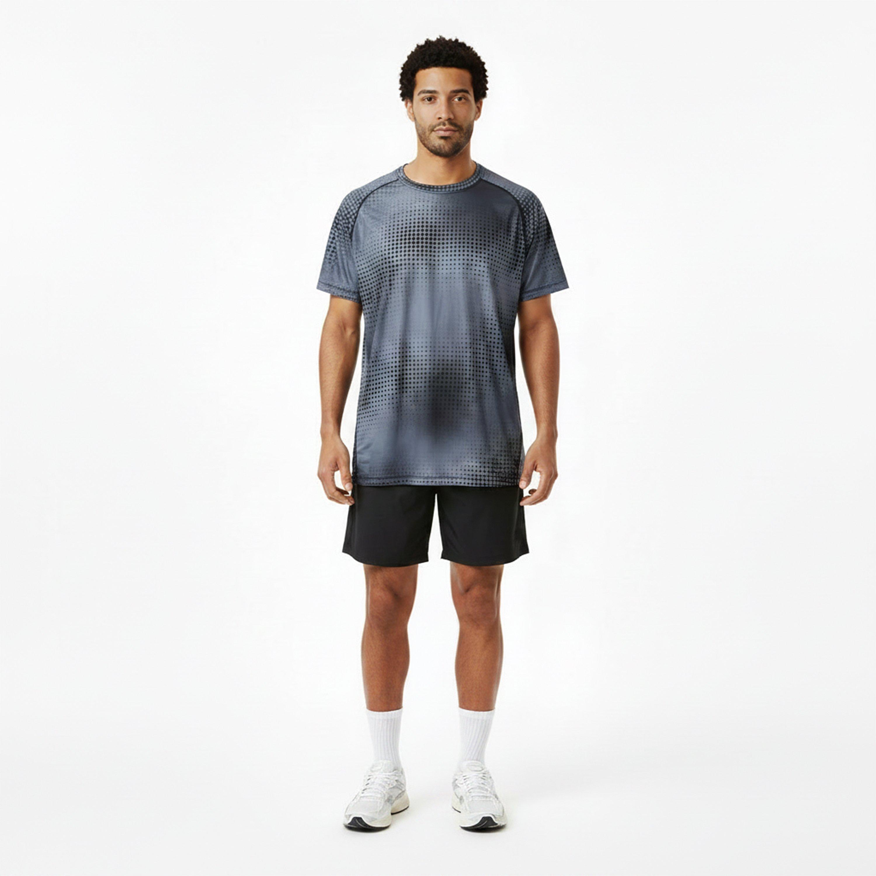 Camo Black - Newline - All Over Print T Shirt Senior - 5