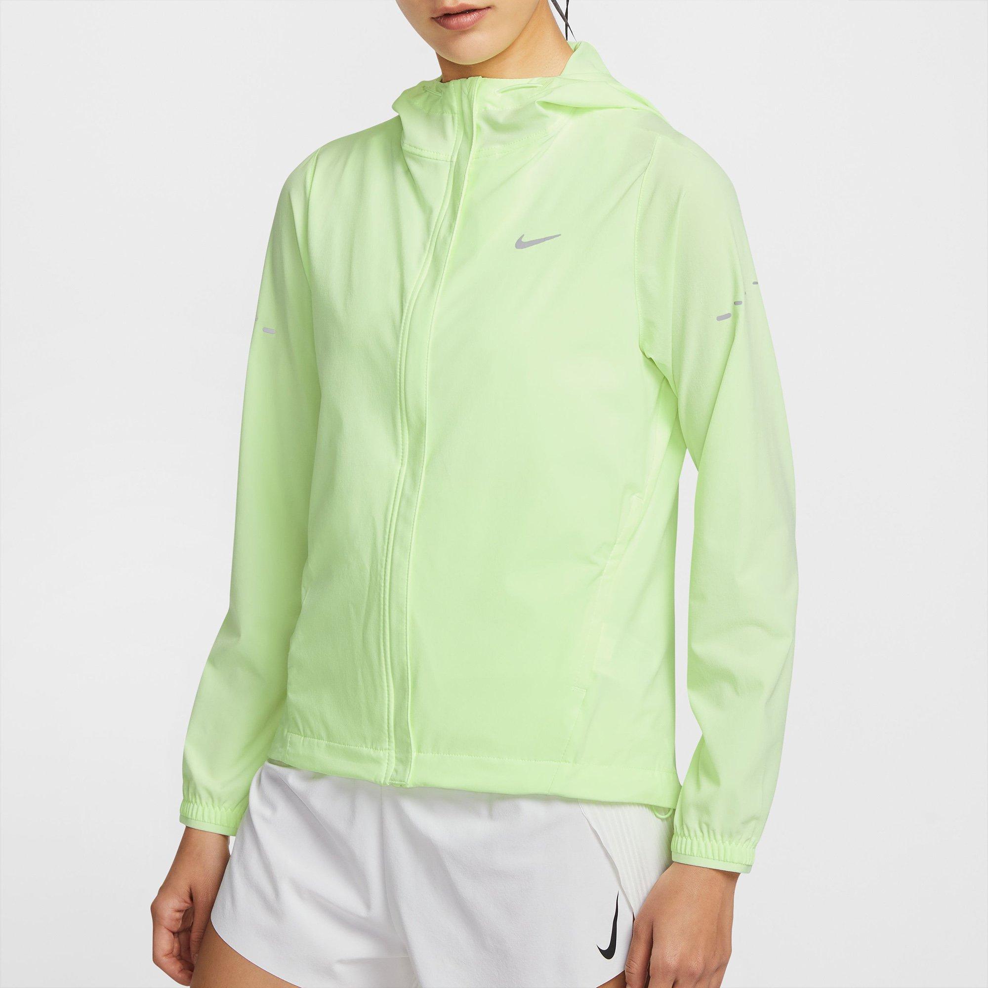 Lime Green - Nike - Swift Womens Repel Packable Running Jacket - 1