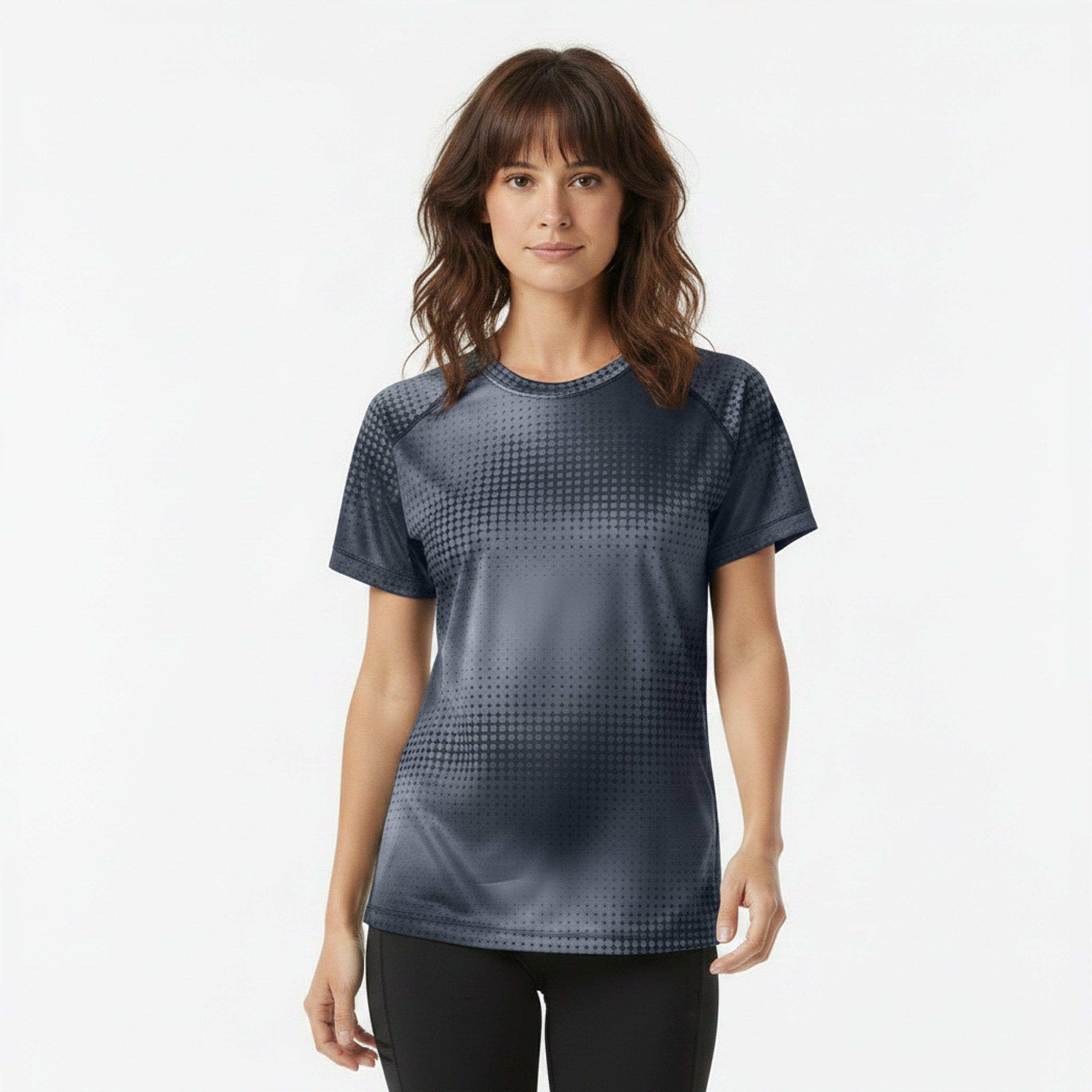 Camo Black - Newline - All Over Print T Shirt Ladies - 3