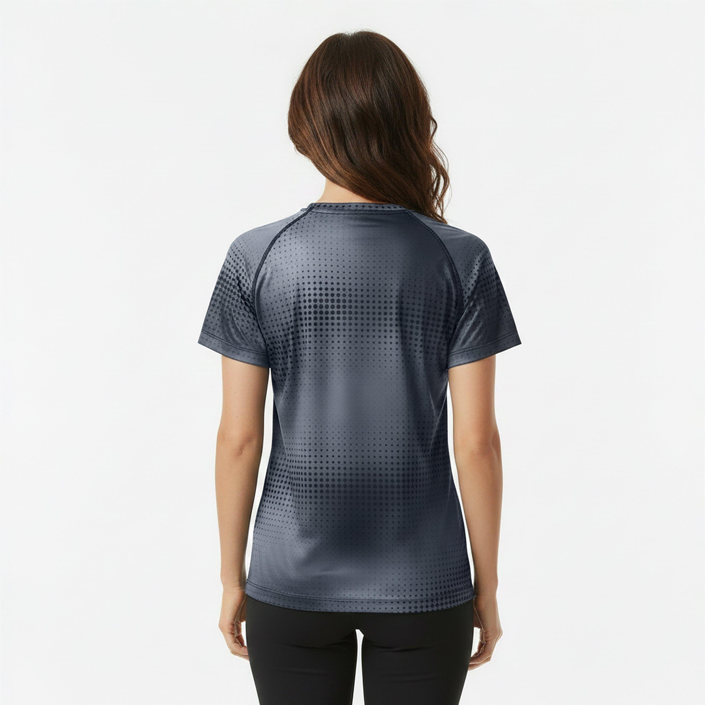 Camo Black - Newline - All Over Print T Shirt Ladies - 4