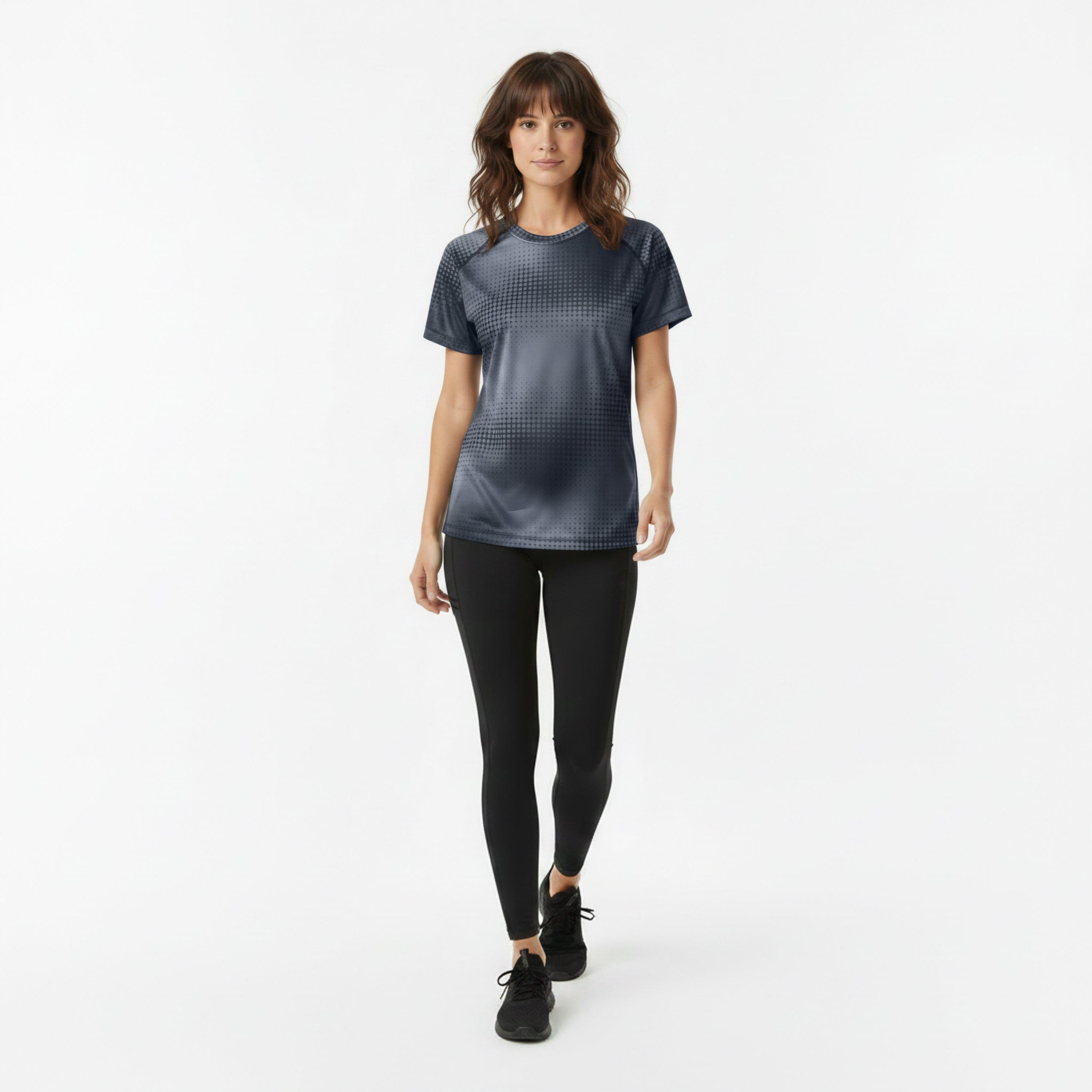 Camo Black - Newline - All Over Print T Shirt Ladies - 6