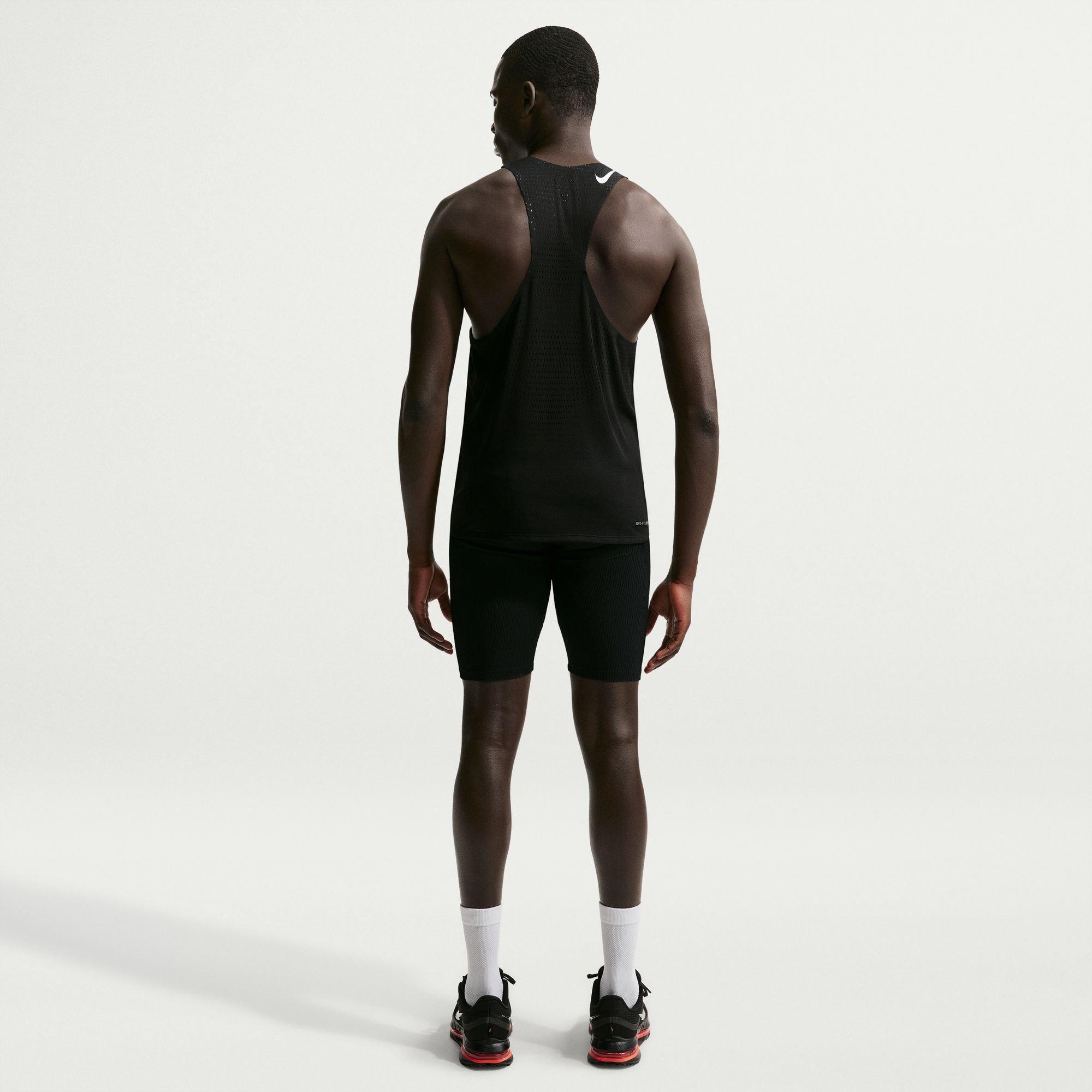 Zwart/Wit - Nike - Men's Short Sleeve Performance Running Top - 5