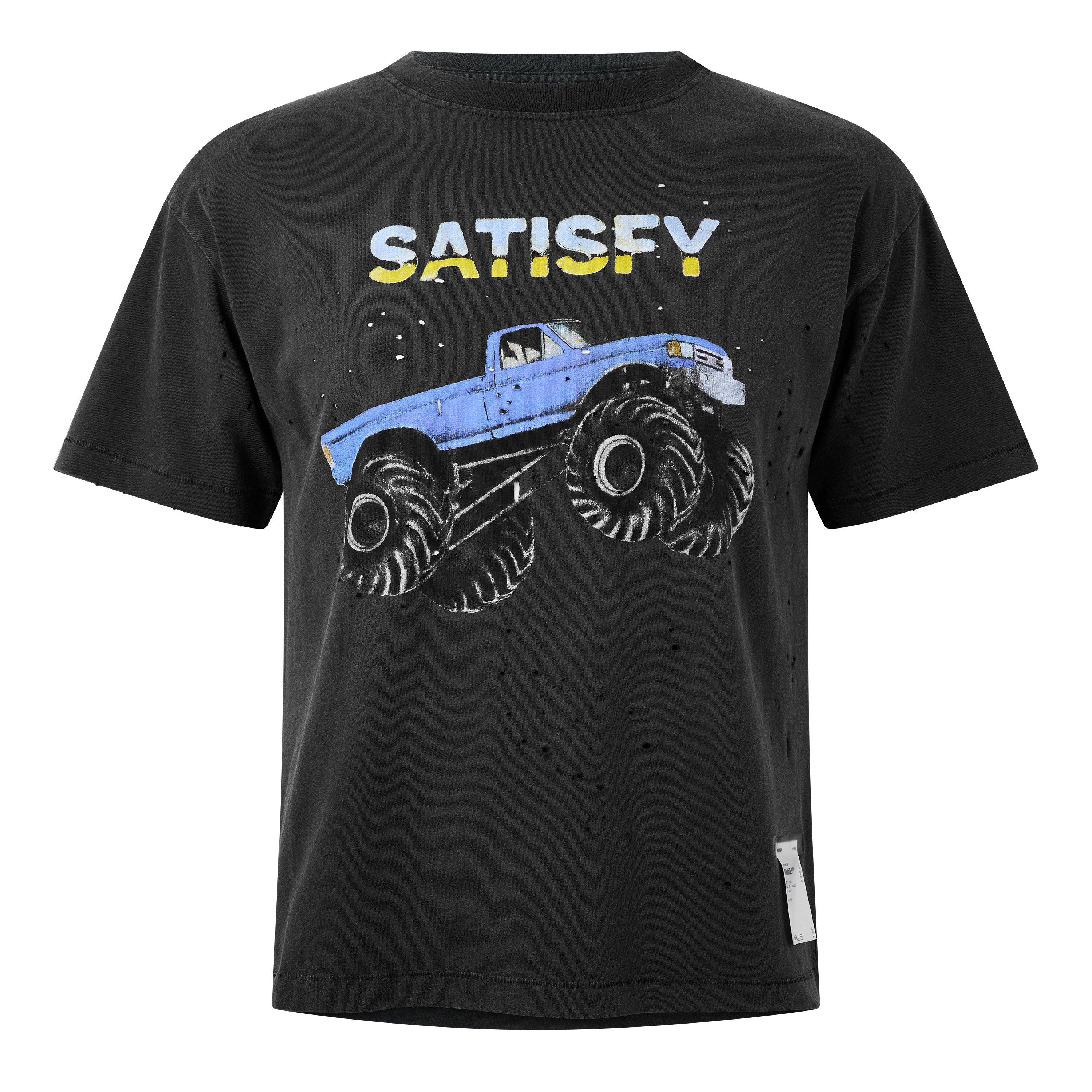 Aged Black - Satisfy - Mens MothTech T-Shirt - 1