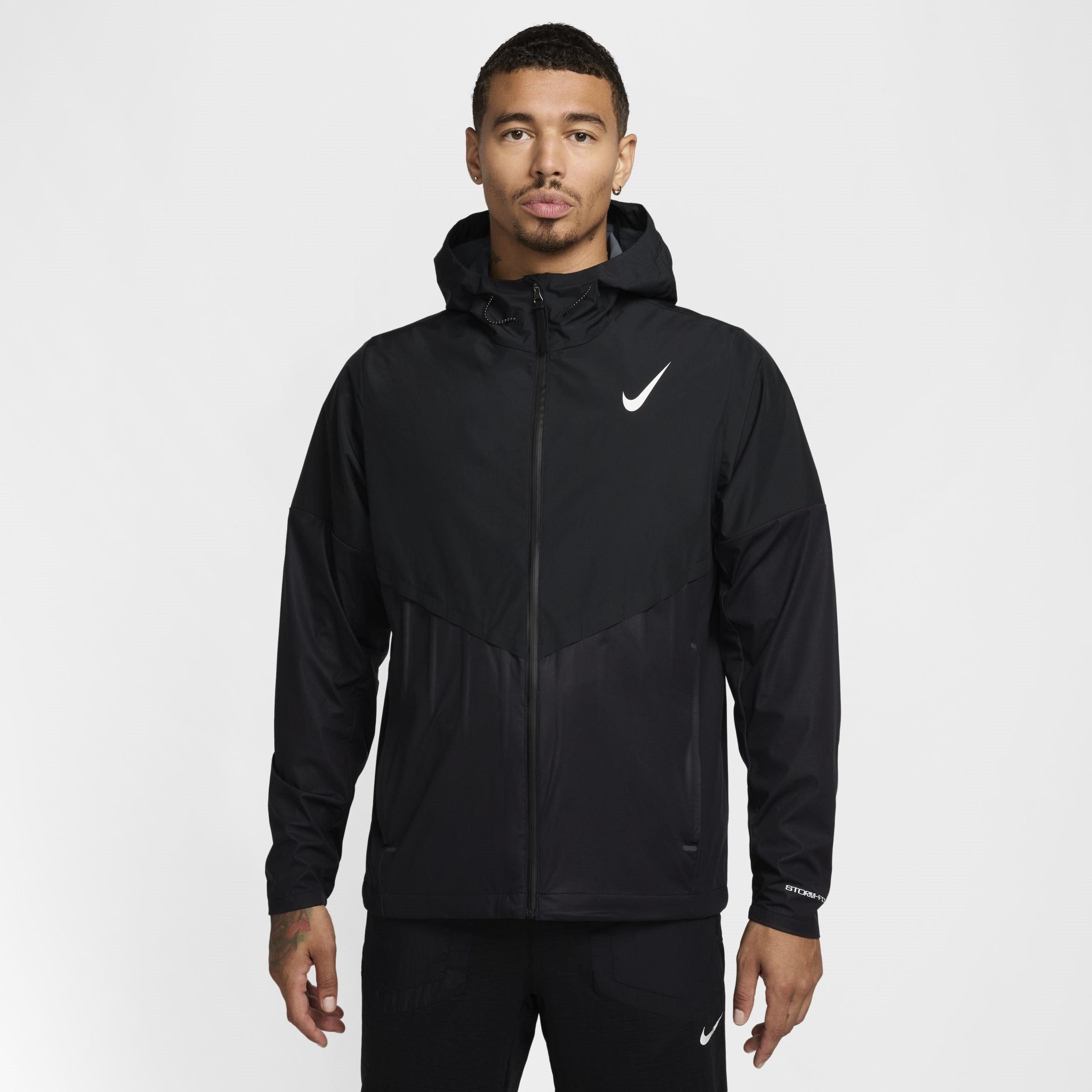 Black/White - Nike - Men's Performance Running Jacket - 1