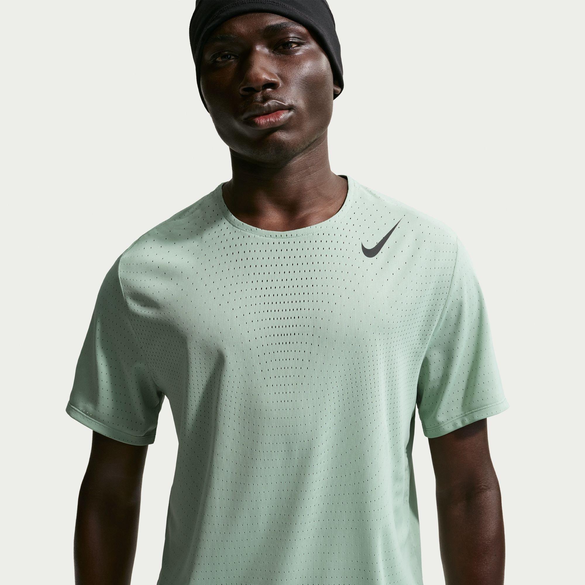Nike Men's Short Sleeve Performance Running Top - Steam - XL