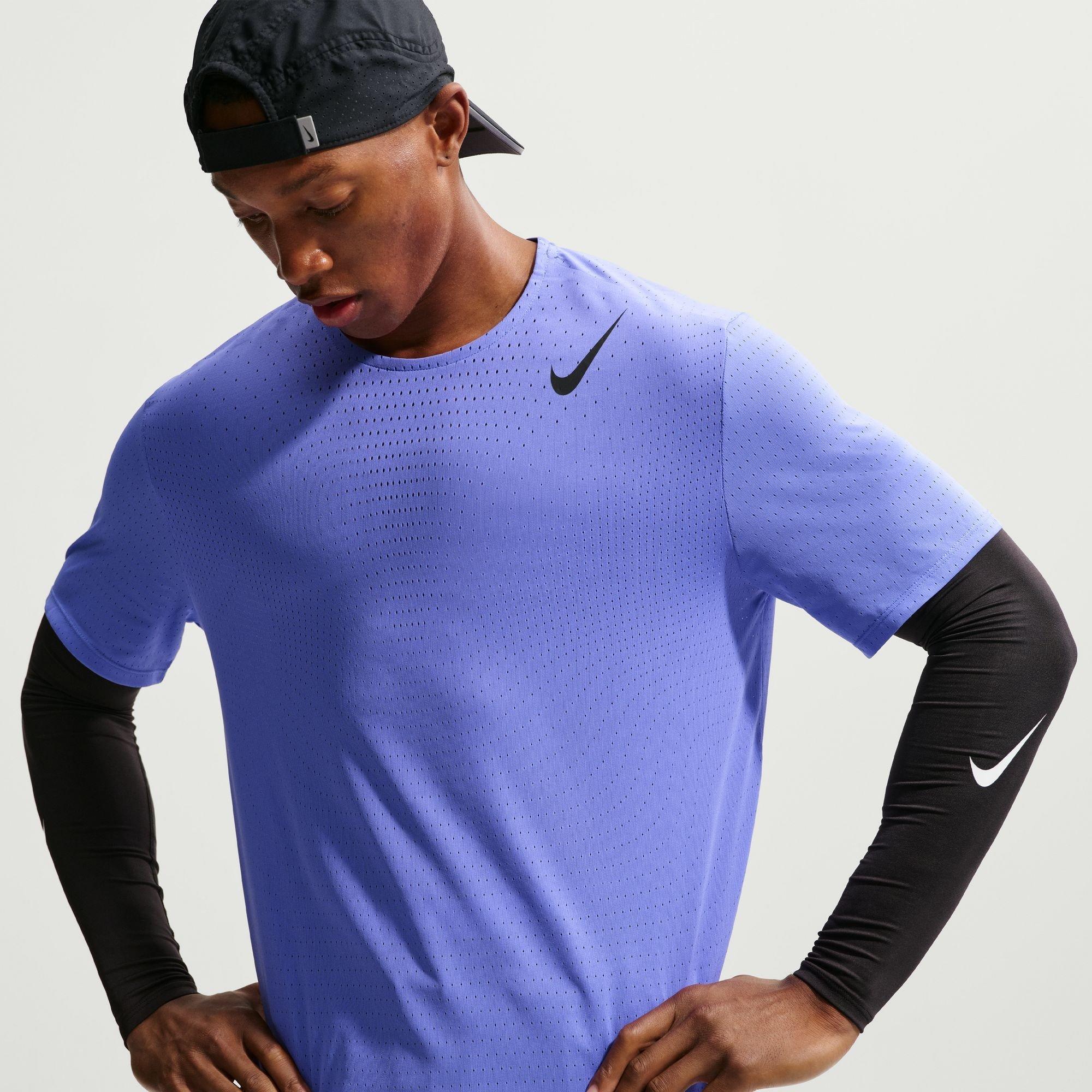 Nike Men's Short Sleeve Performance Running Top - Sapphire - XL