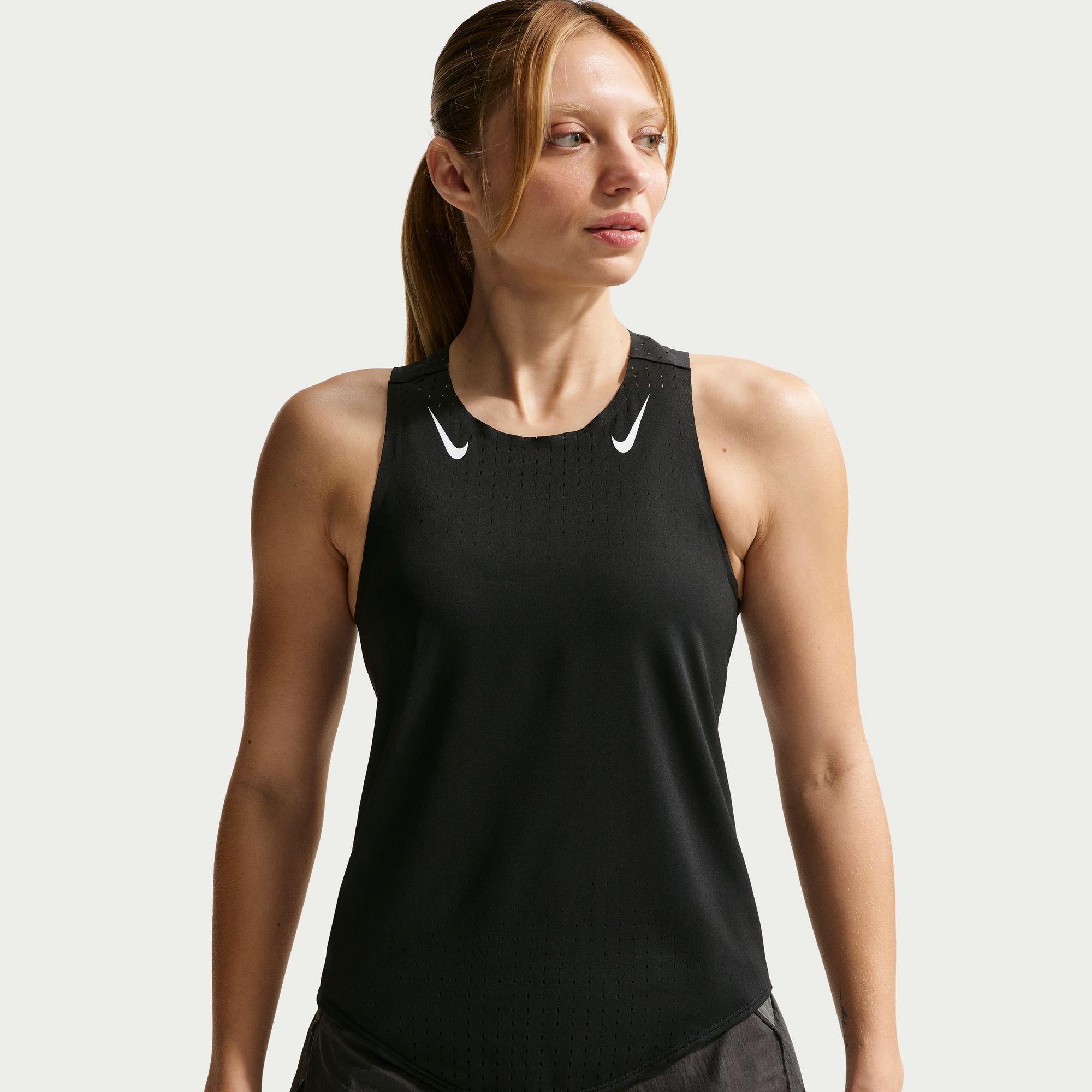 Negro/Blanco - Nike - Women's Performance Running Vest - 1