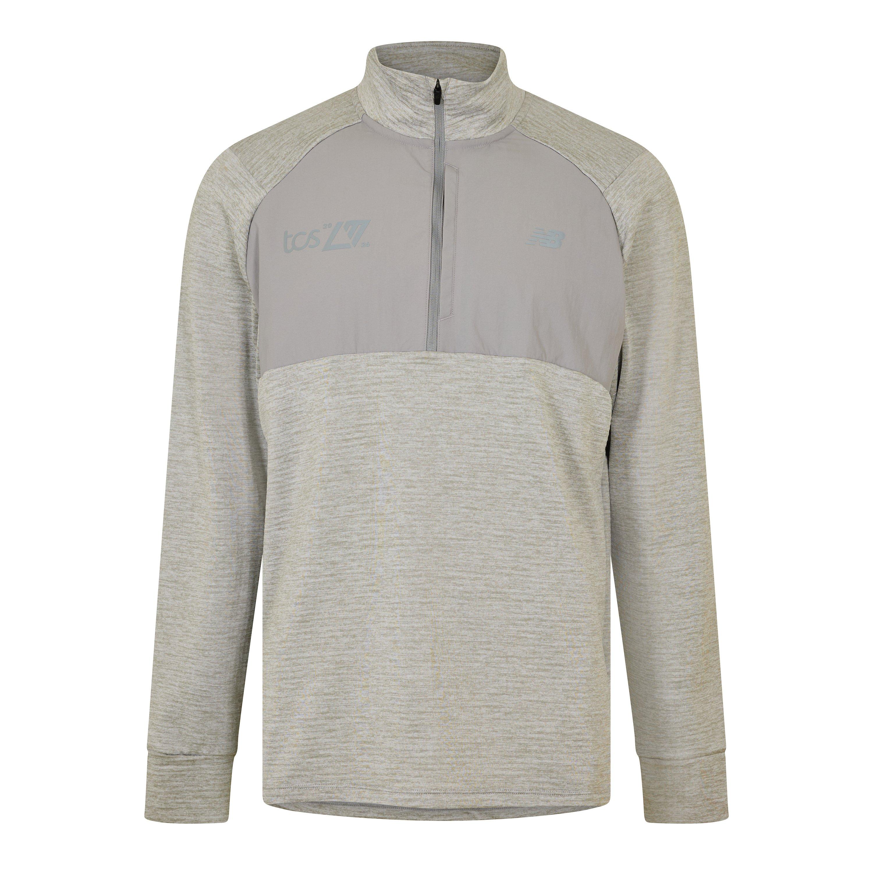Athl Grey - New Balance - NB LE Ath Half Zip Sn62 - 1