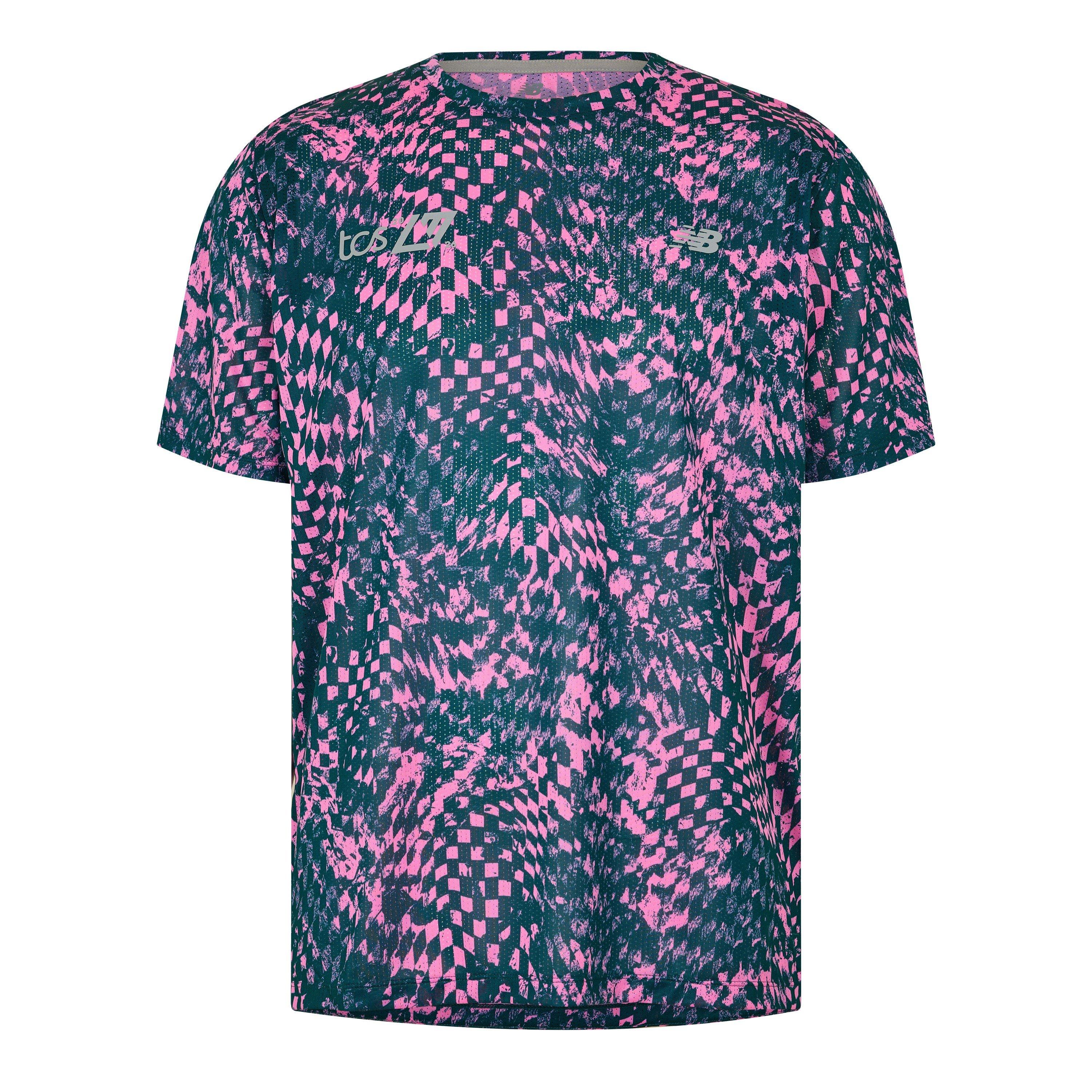 Pink Heat - New Balance - Men's Short Sleeve Performance Running Top - 1