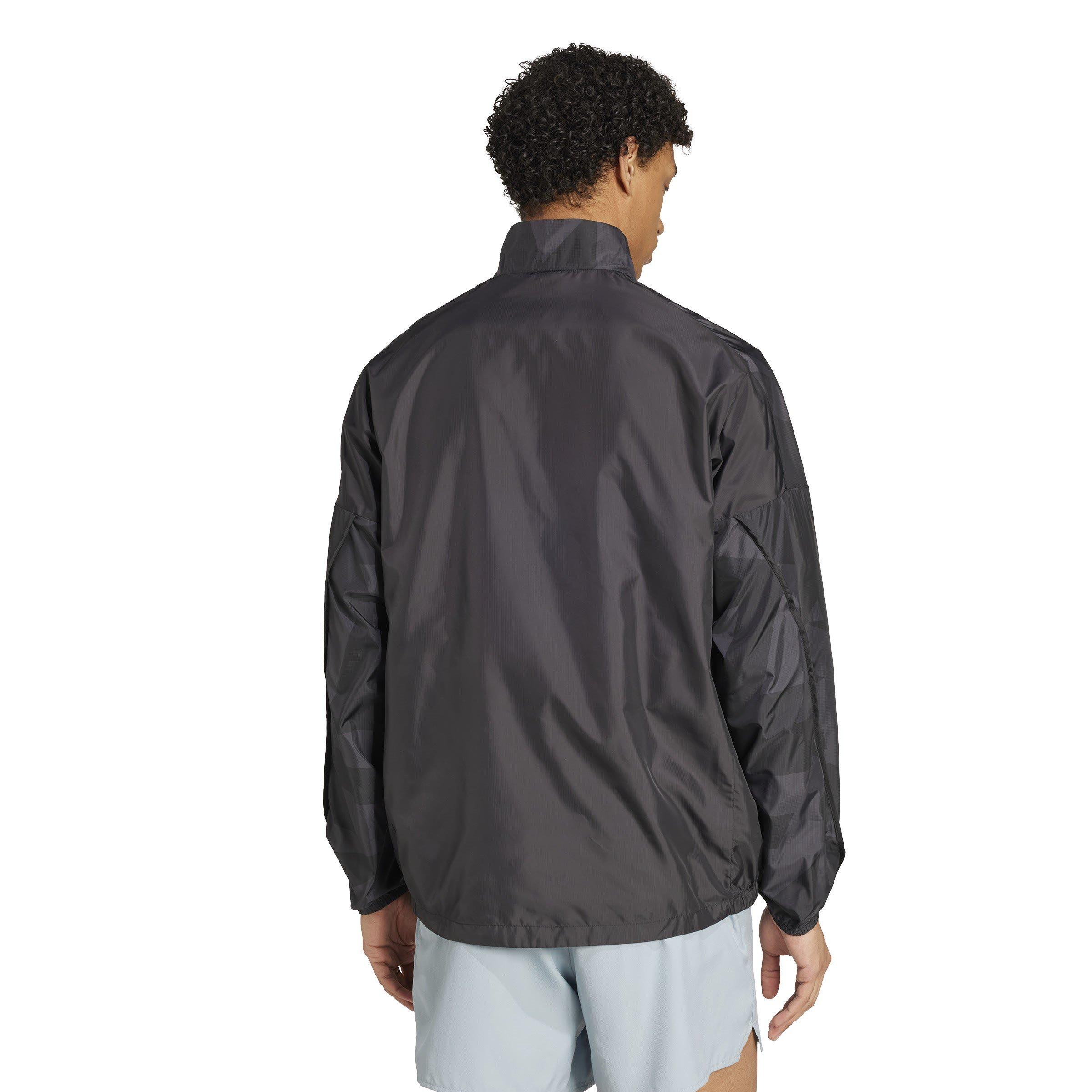 Black/Carbon - adidas - Terrex Multi Printed Lightweight Packable Windbreaker Waterproof Jacket - 3