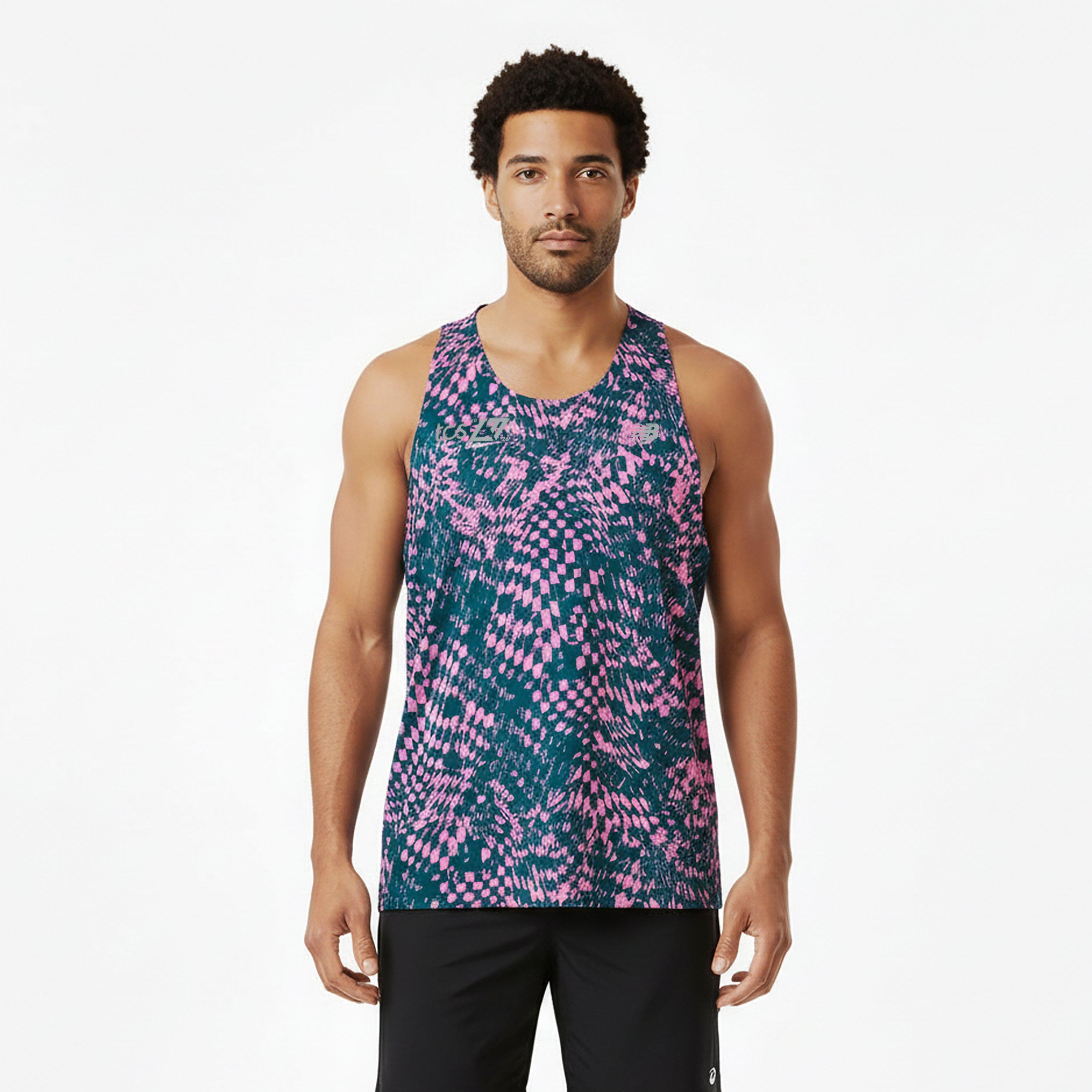 Pink Heat - New Balance - Hooded Borough Baffle Quilted Jacket Running Vest Mens - 3