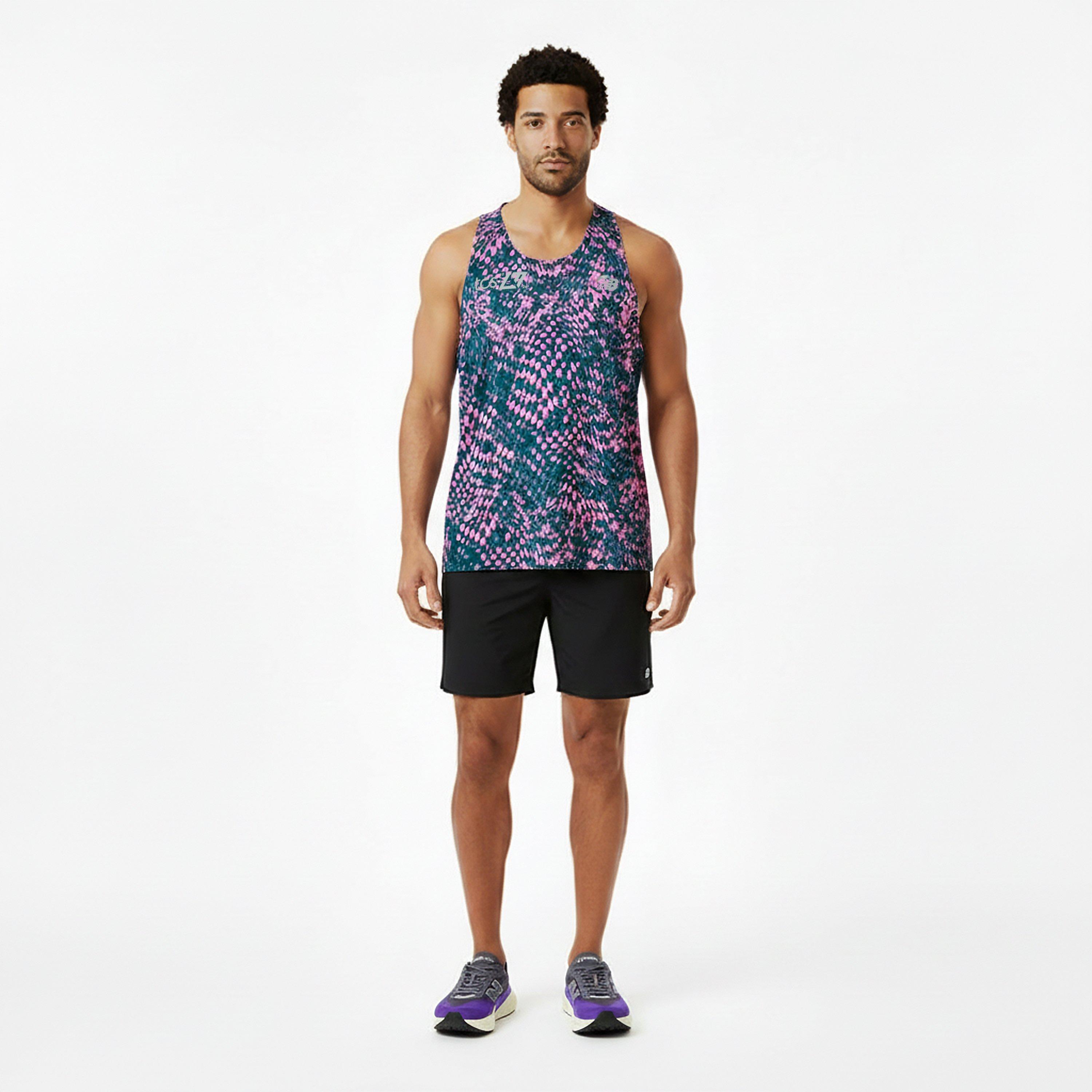 Pink Heat - New Balance - Hooded Borough Baffle Quilted Jacket Running Vest Mens - 6