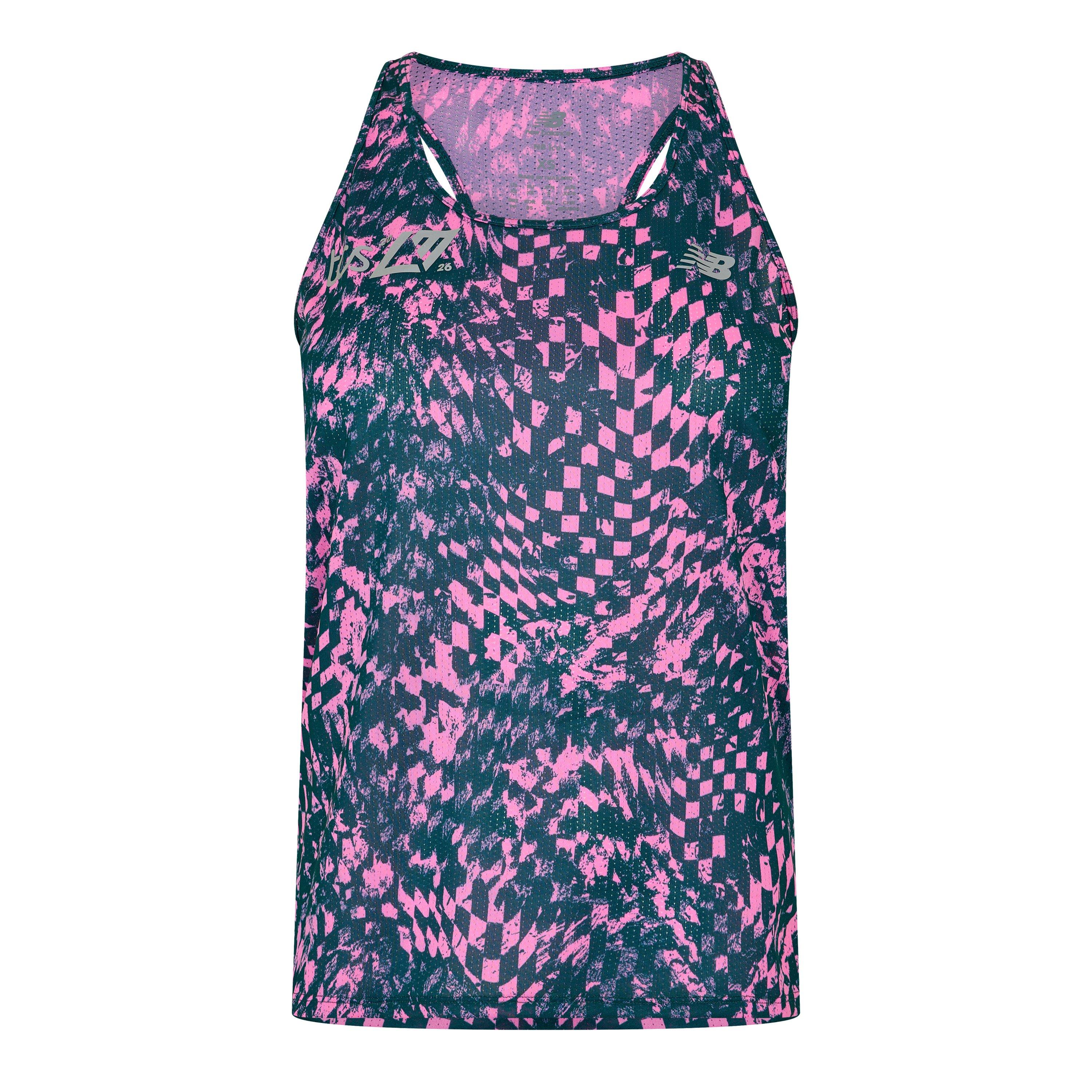 Pink Heat - New Balance - Hooded Borough Baffle Quilted Jacket Running Vest Womens - 1