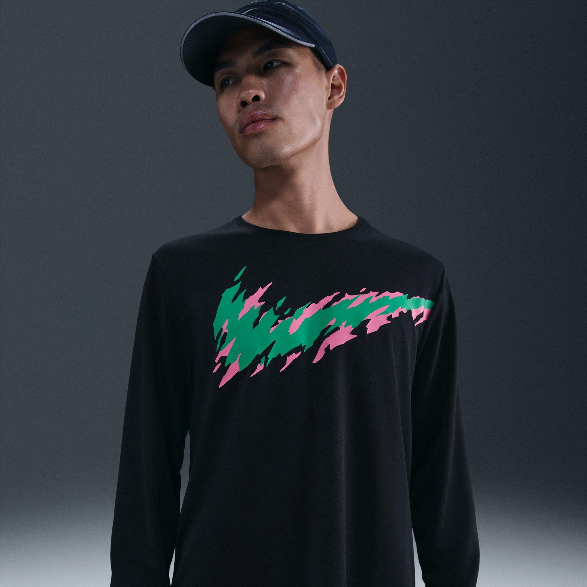 Black - Nike - Nike UV Miler Gfx Ls Sn61 - 2