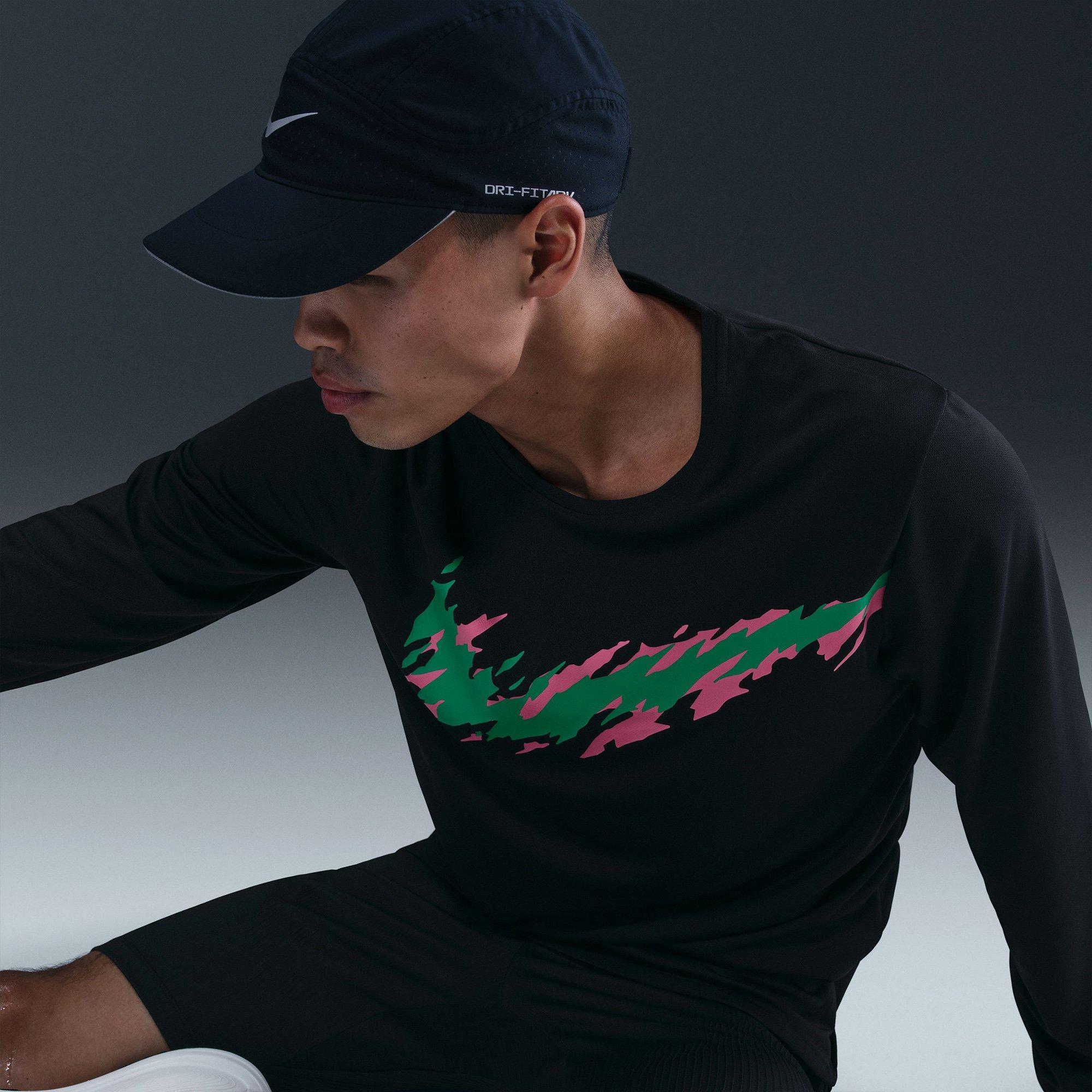 Black - Nike - Nike UV Miler Gfx Ls Sn61 - 3