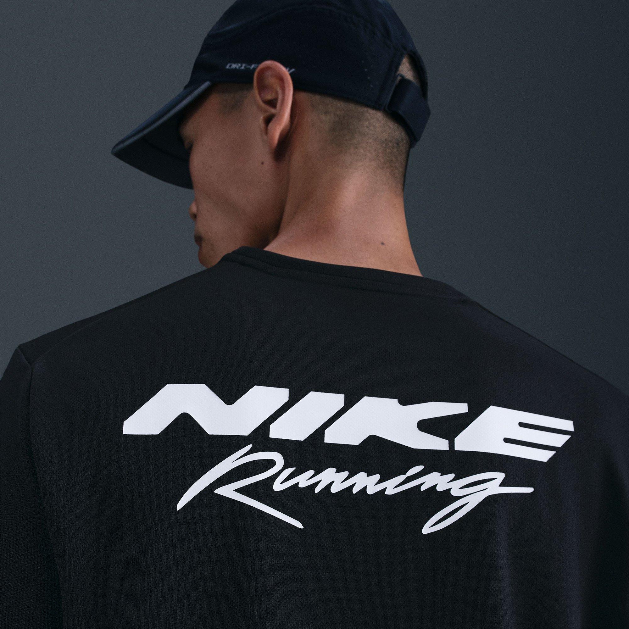 Black - Nike - Nike UV Miler Gfx Ls Sn61 - 4