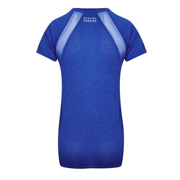 Bleu Marine - New Balance - Dorina Linux Sort T-shirt BH med blonder - 2