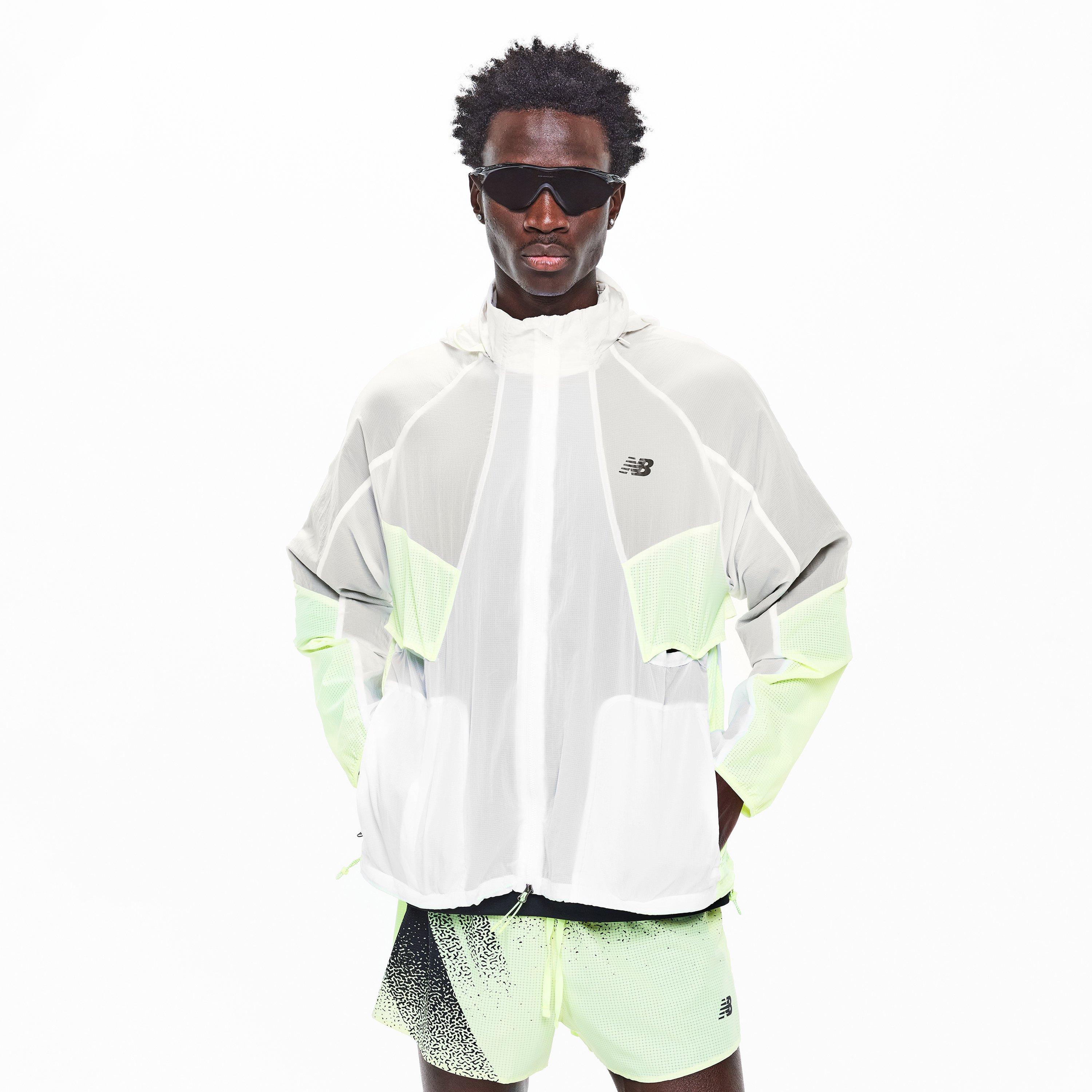 White/Grey/Grn - New Balance - NB RC Athletics Jacket - 3