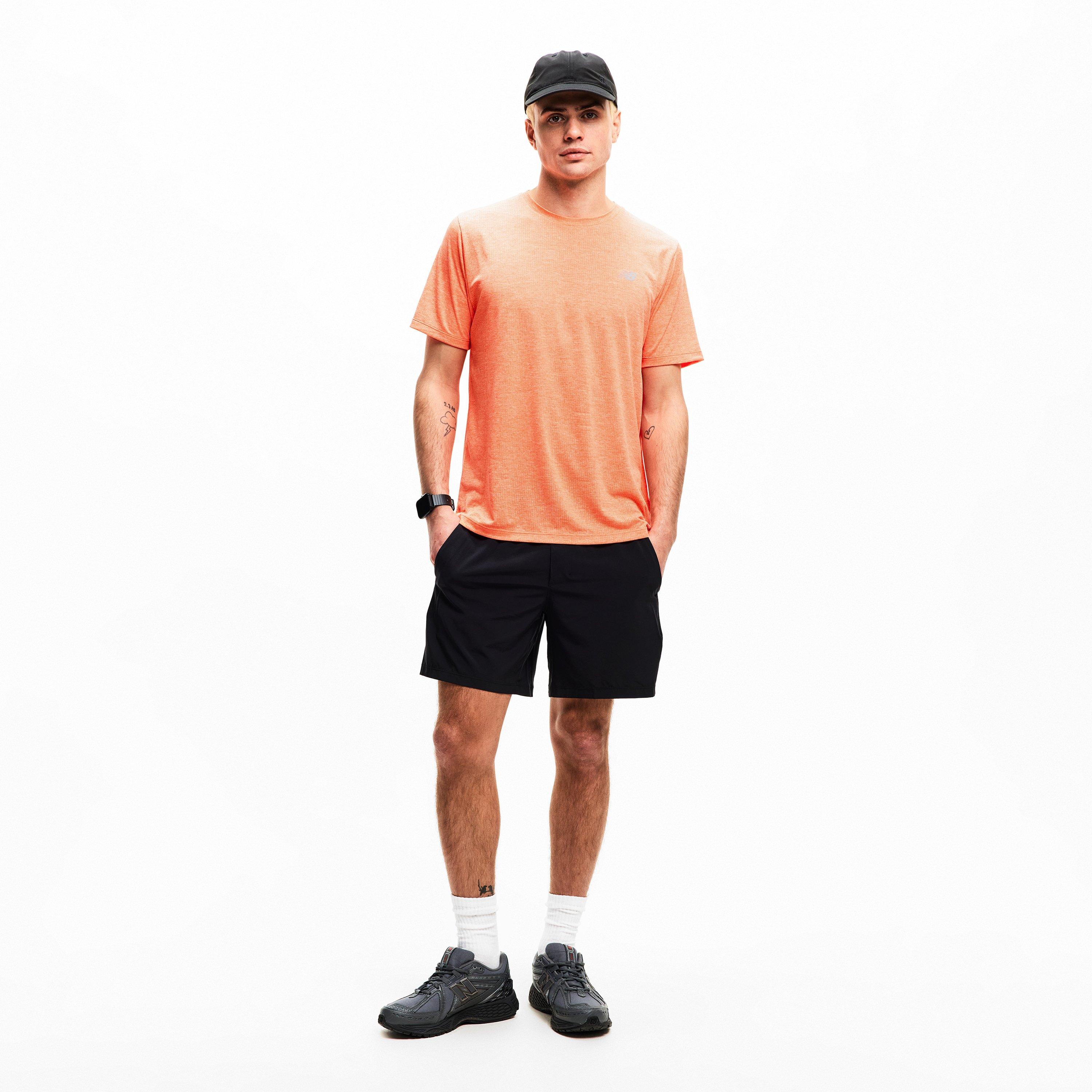 Orange - New Balance - NB RC Essentials Running T-Shirt Mens - 6