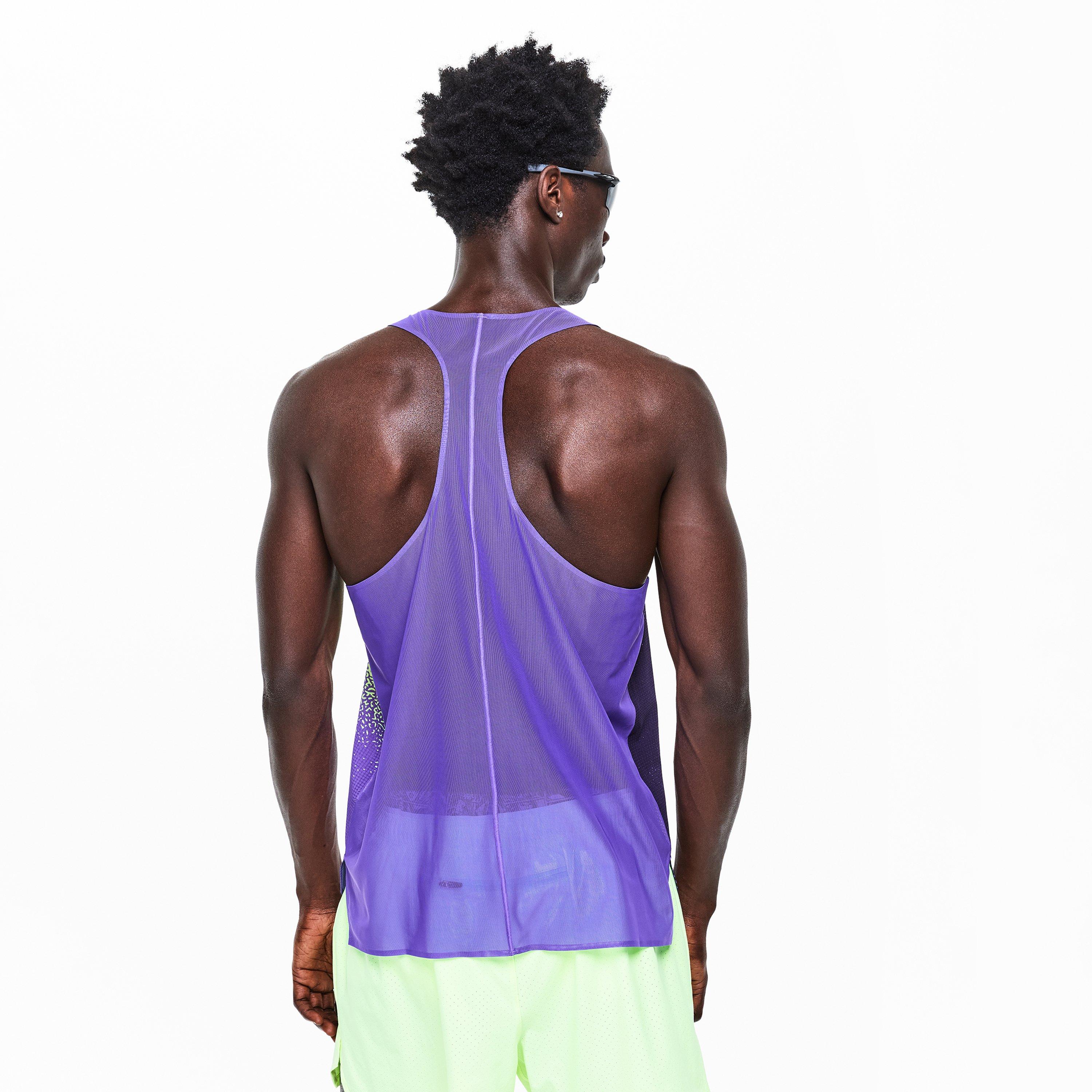 Blue - New Balance - NB Race Day Ultra Light Singlet - 4