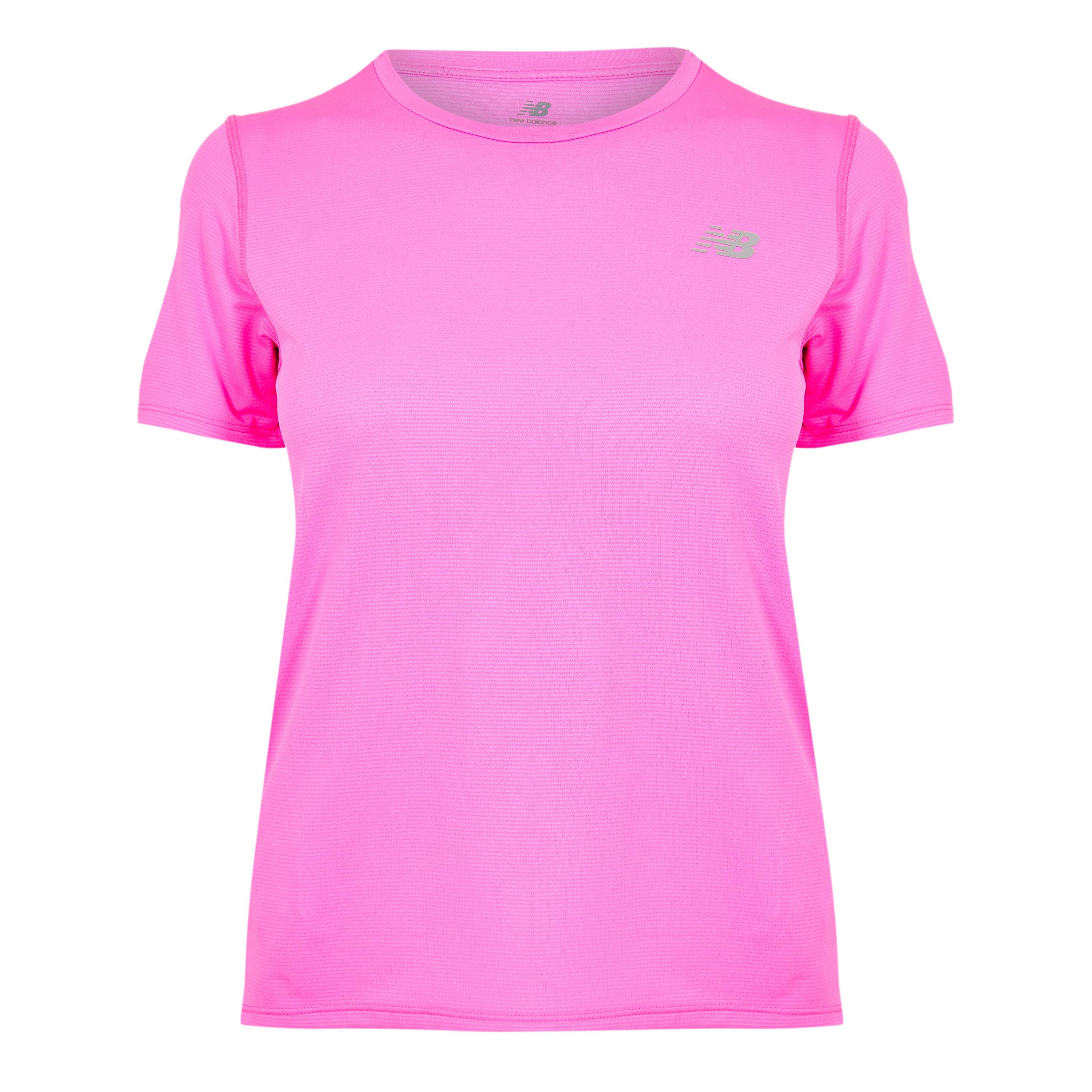 Pink - New Balance - Women's Short Sleeve Performance Running Top - 1