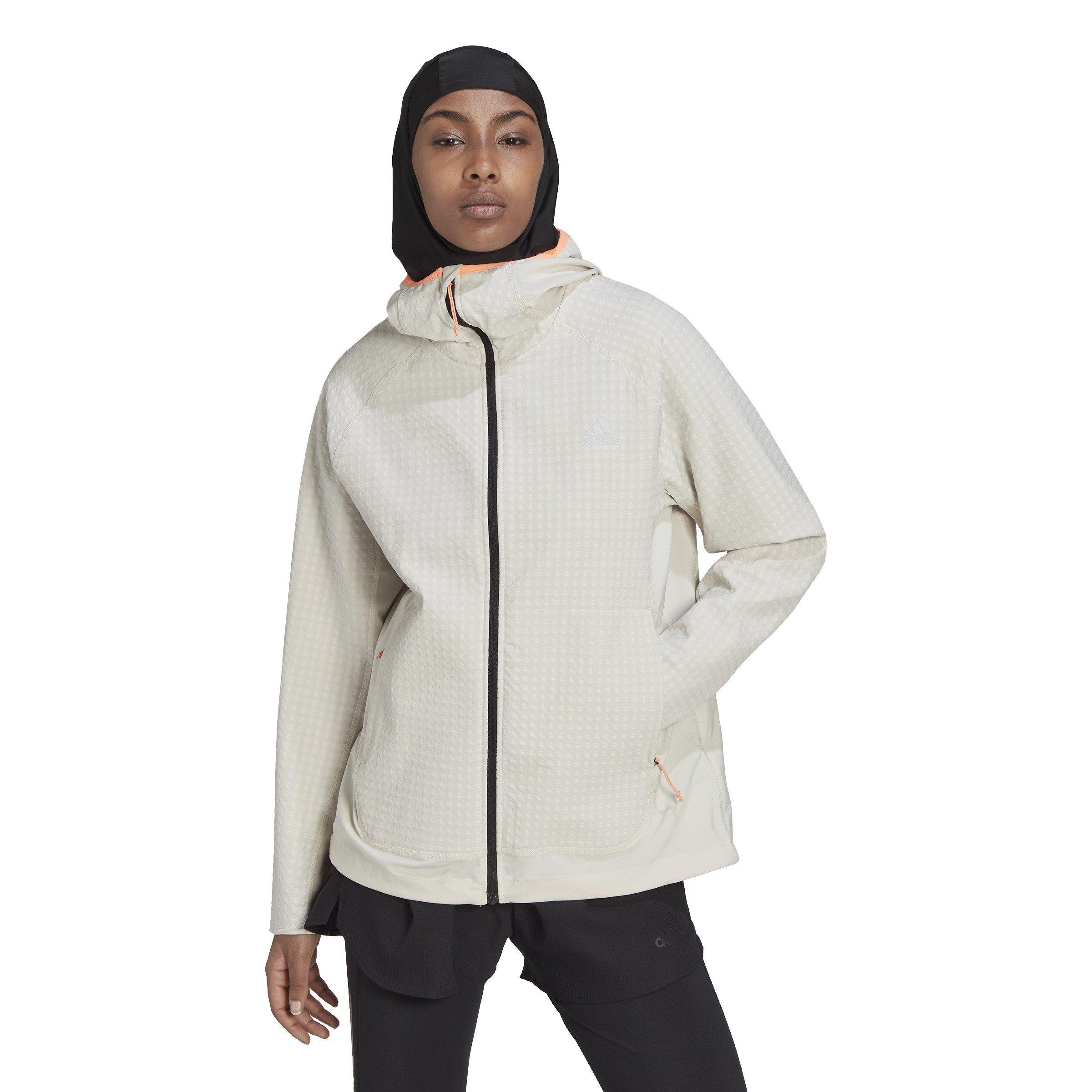 Alumina - adidas - X-City WIND.RDY Hooded Long Sleeve Performance Running Jacket - 2