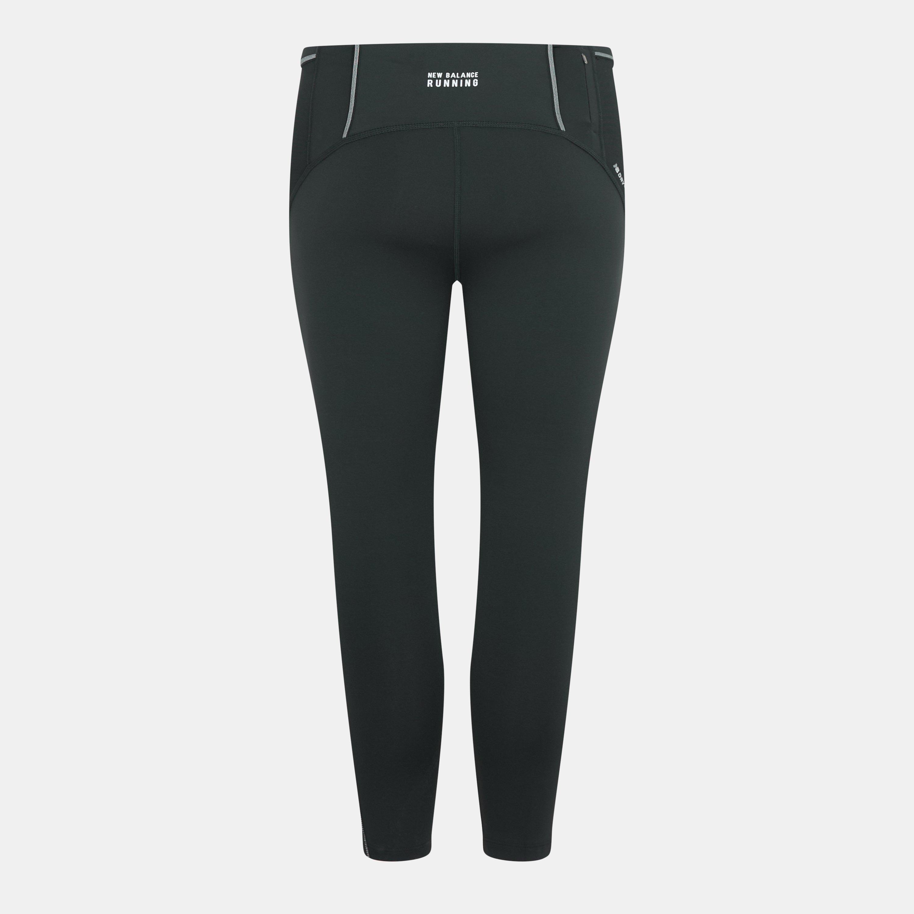 Black - New Balance - London Cropped Performance Running Tight - 2