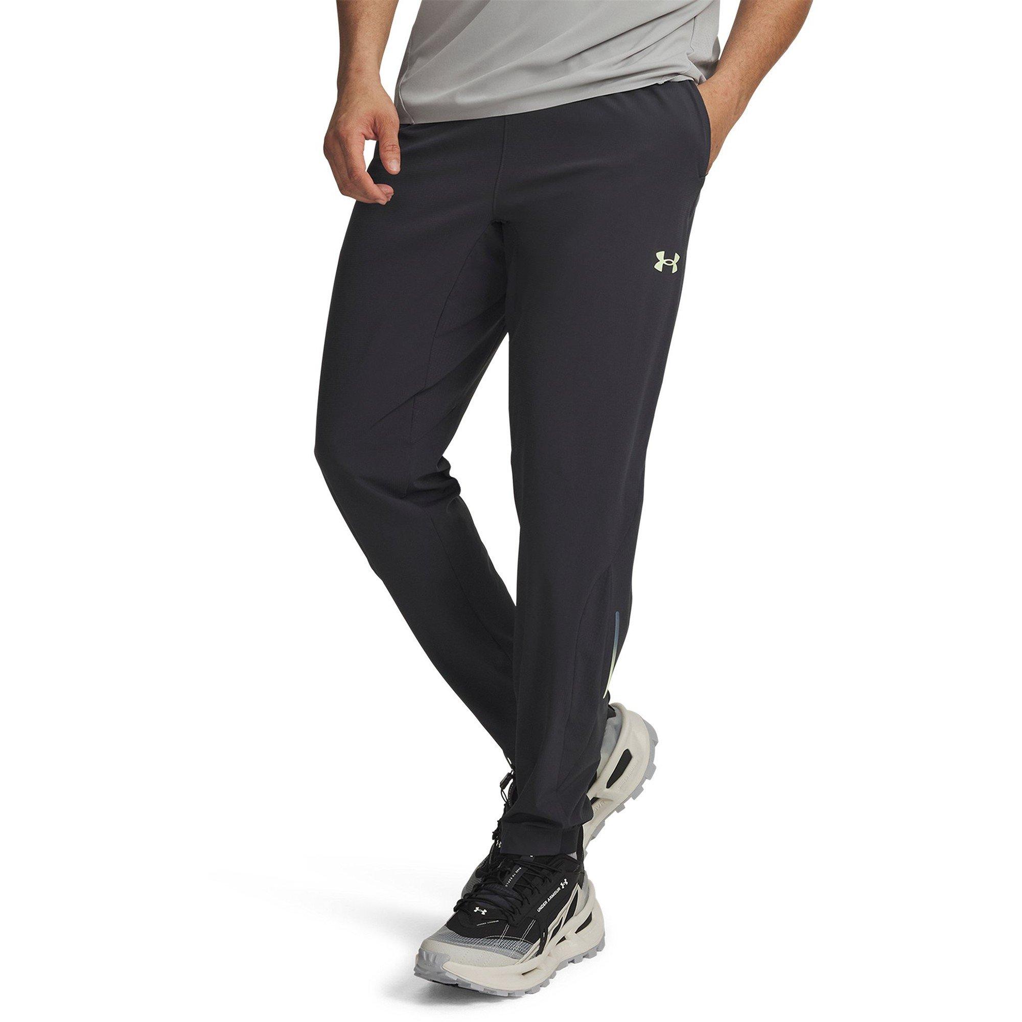 Under Armour Men's Trail Run Performance Tracksuit Bottoms - Grey/Green - XL