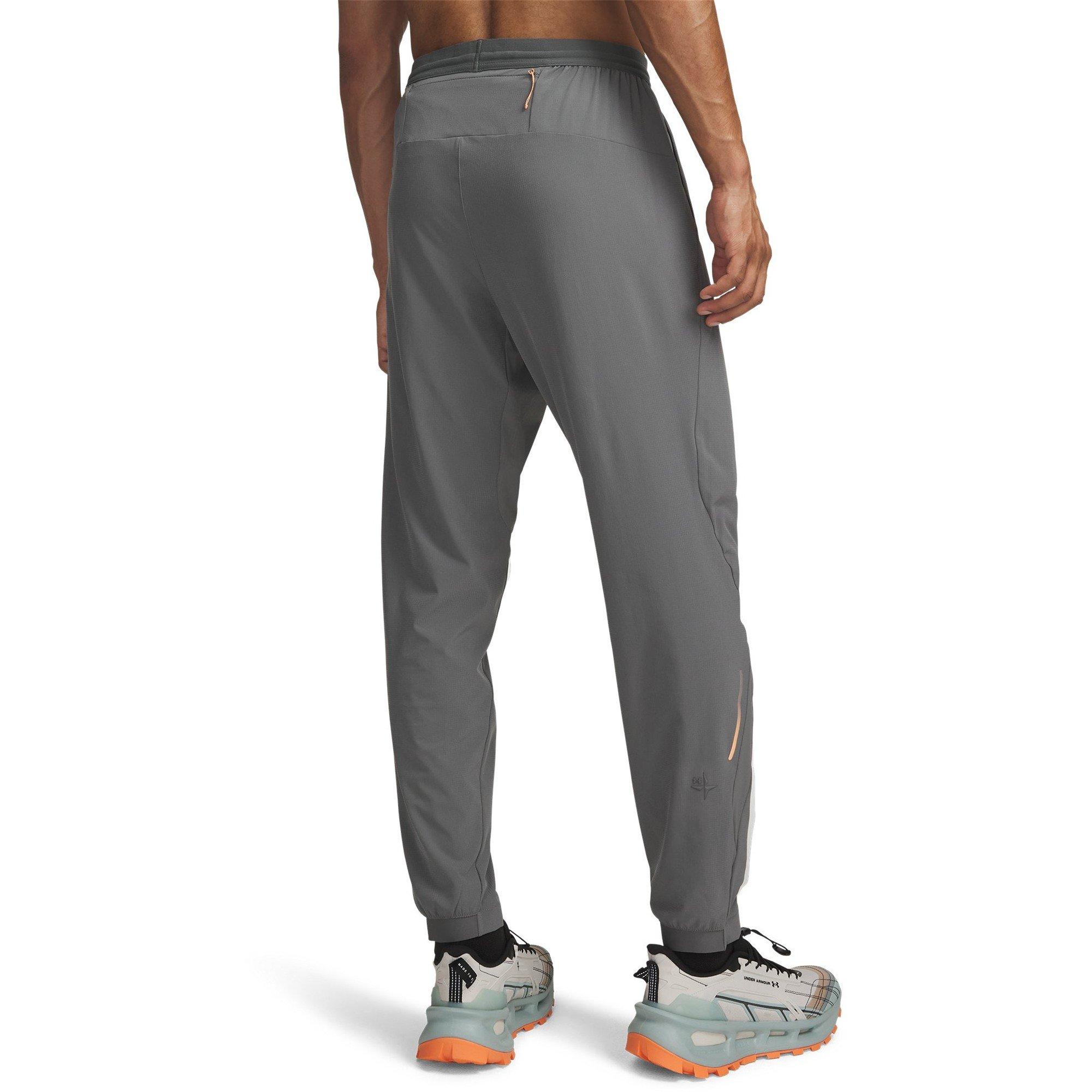 Green/Orange - Under Armour - Men's Trail Run Performance Tracksuit Bottoms - 2