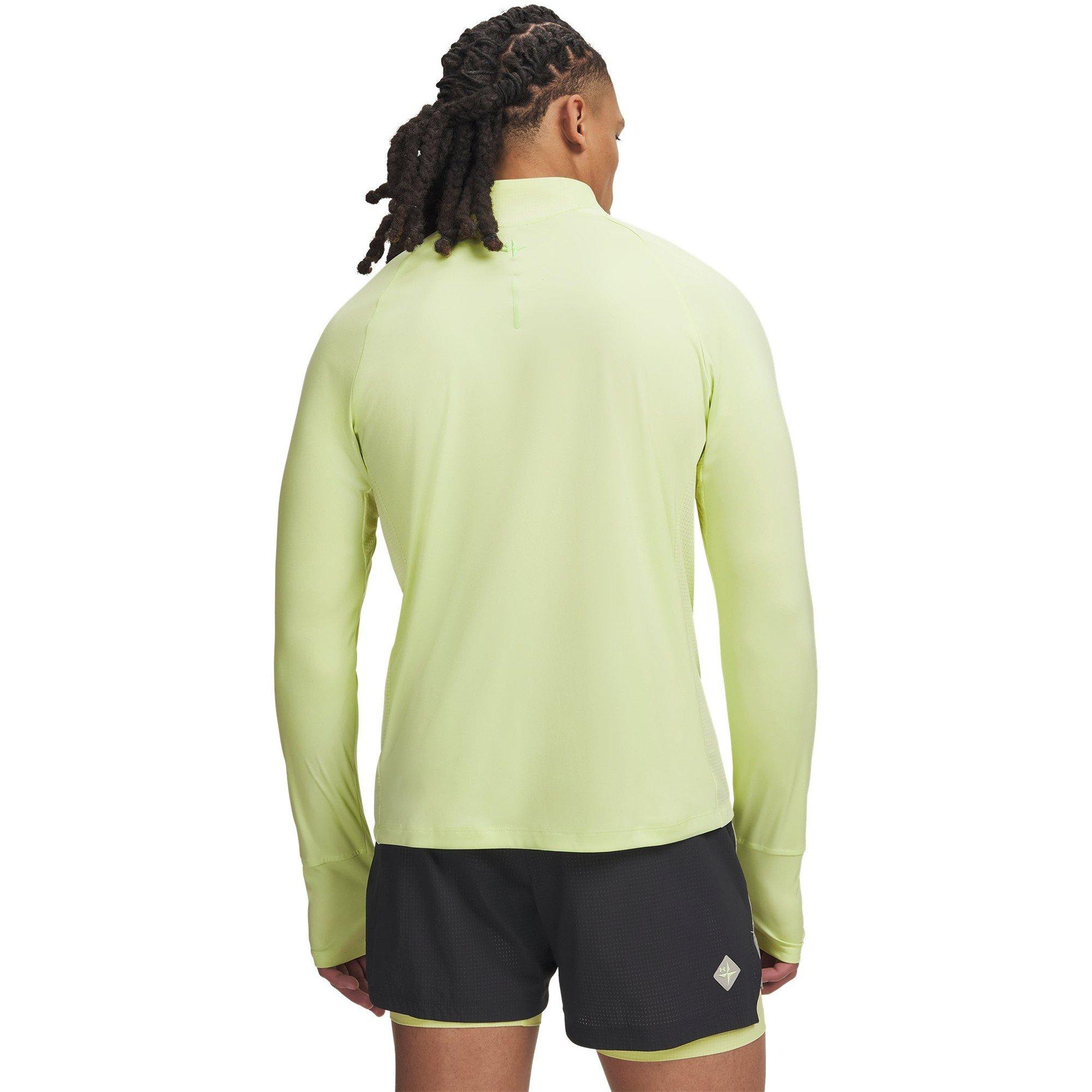 Green/Lime - Under Armour - UA Trail Run 1/2 Zip Sn63 - 2