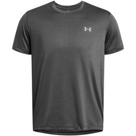 Under Armour Nicce Monta Hellgraues T-Shirt mit mehrfarbigem Logo