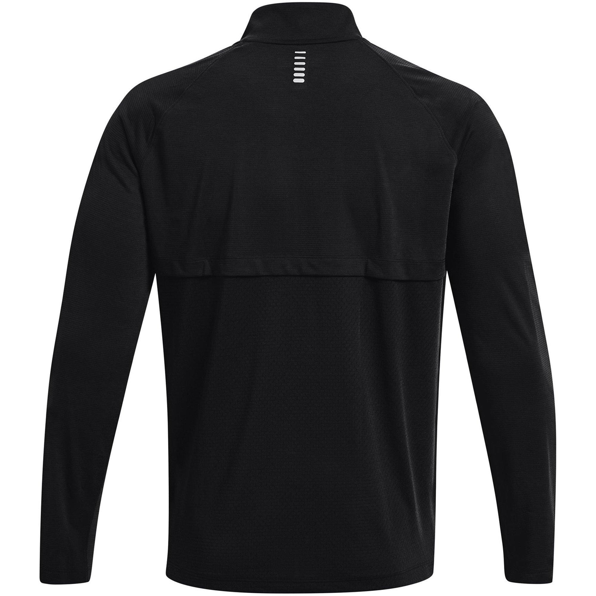 Black - Under Armour - Under Streaker Half Zip Top Mens - 2