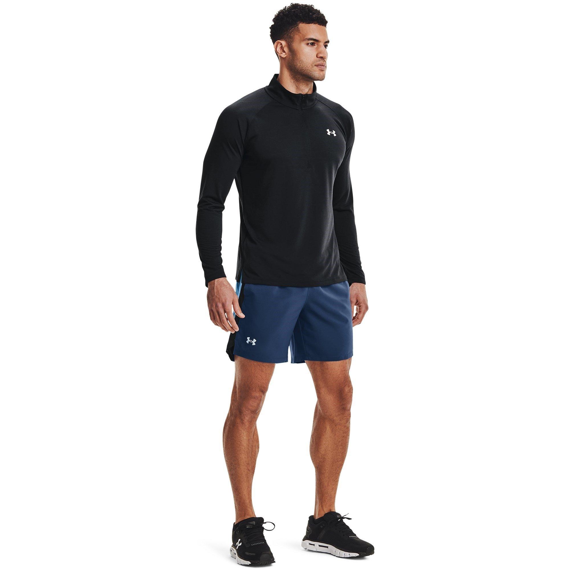 Black - Under Armour - Under Streaker Half Zip Top Mens - 6