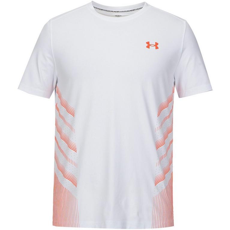 Blanc/Orange - Under Armour - UA  Launch Elite Graphic T-Shirt. Mens - 2