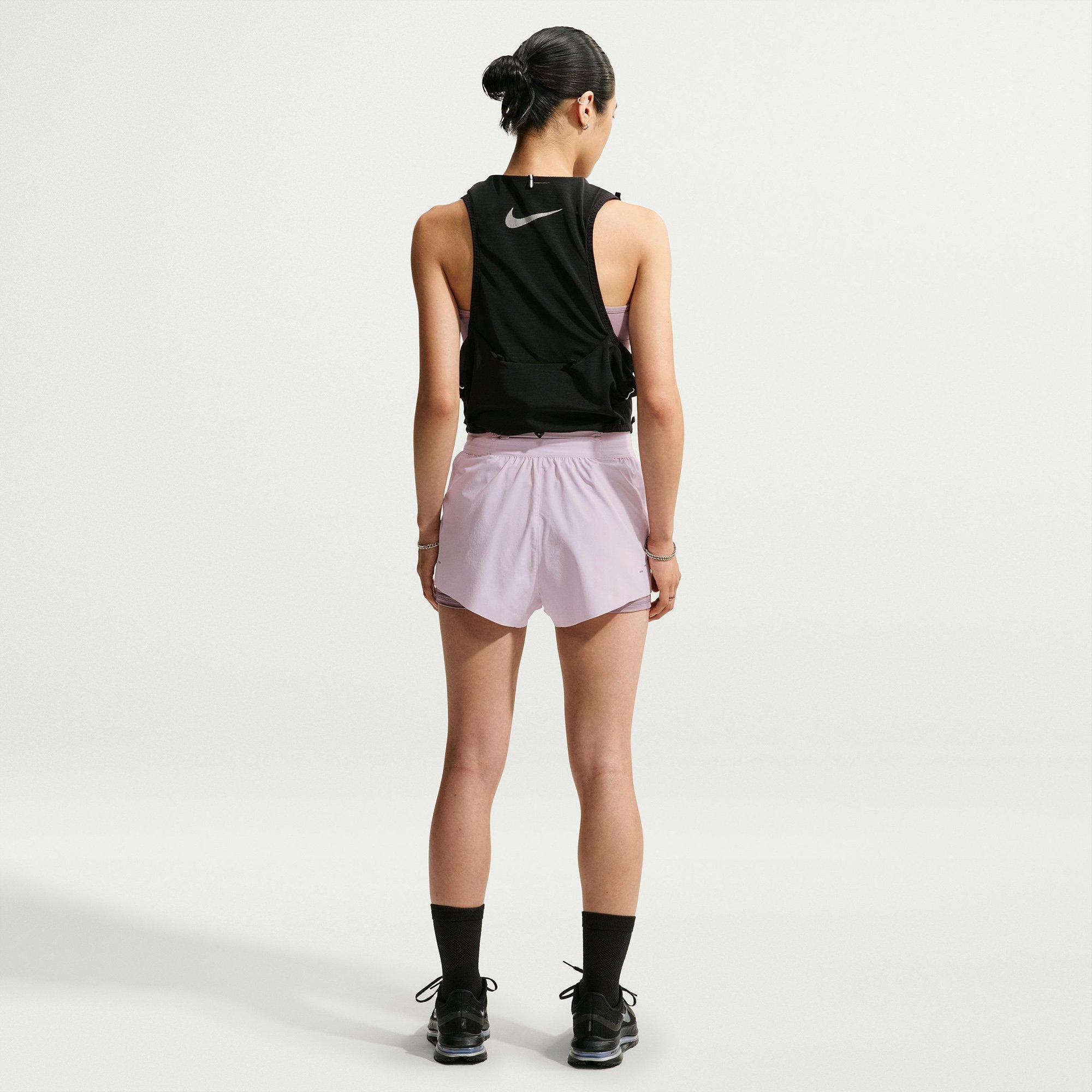 Lilac/Silver - Nike - Women's Swift 2-in-1 Running Shorts - 3
