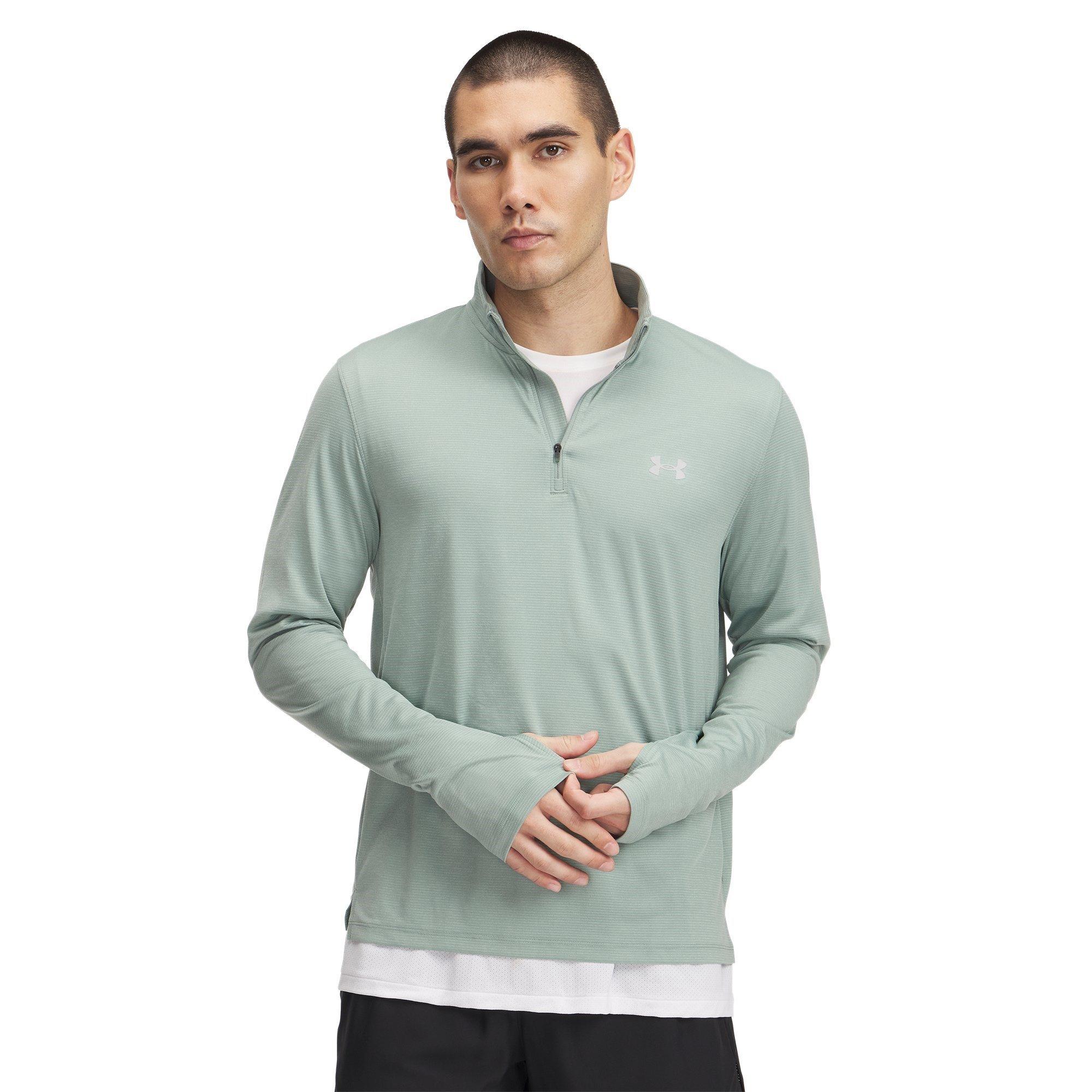 Green - Under Armour - Men's Launch 4 Zipped Long-Sleeve Performance Top - 1