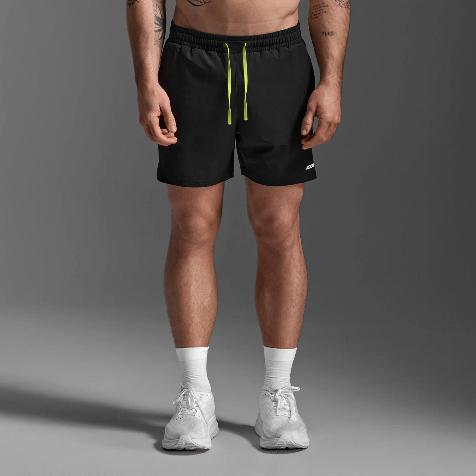 Black/White - 2XU - Men's Performance Running Shorts - 1