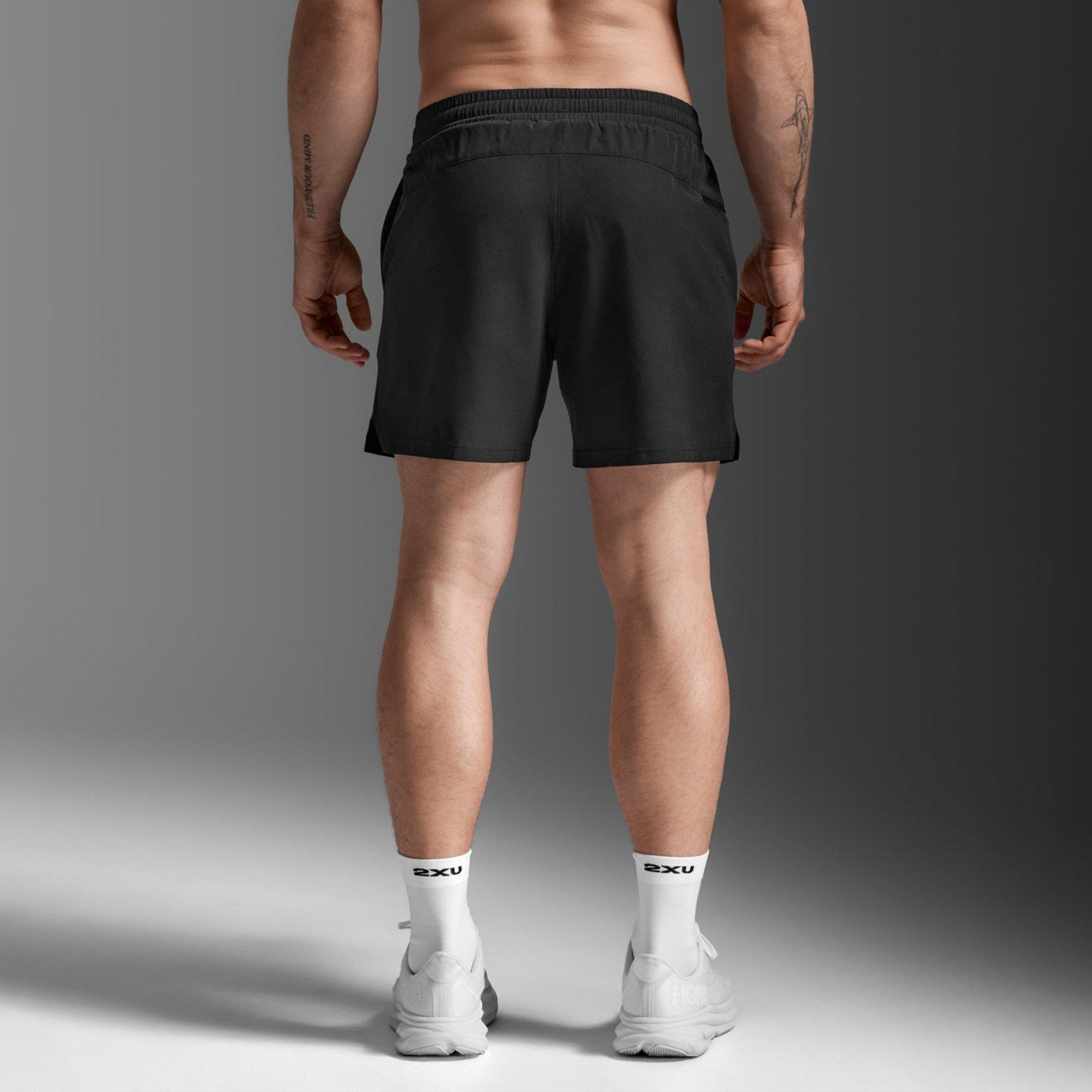 Black/White - 2XU - Men's Performance Running Shorts - 2