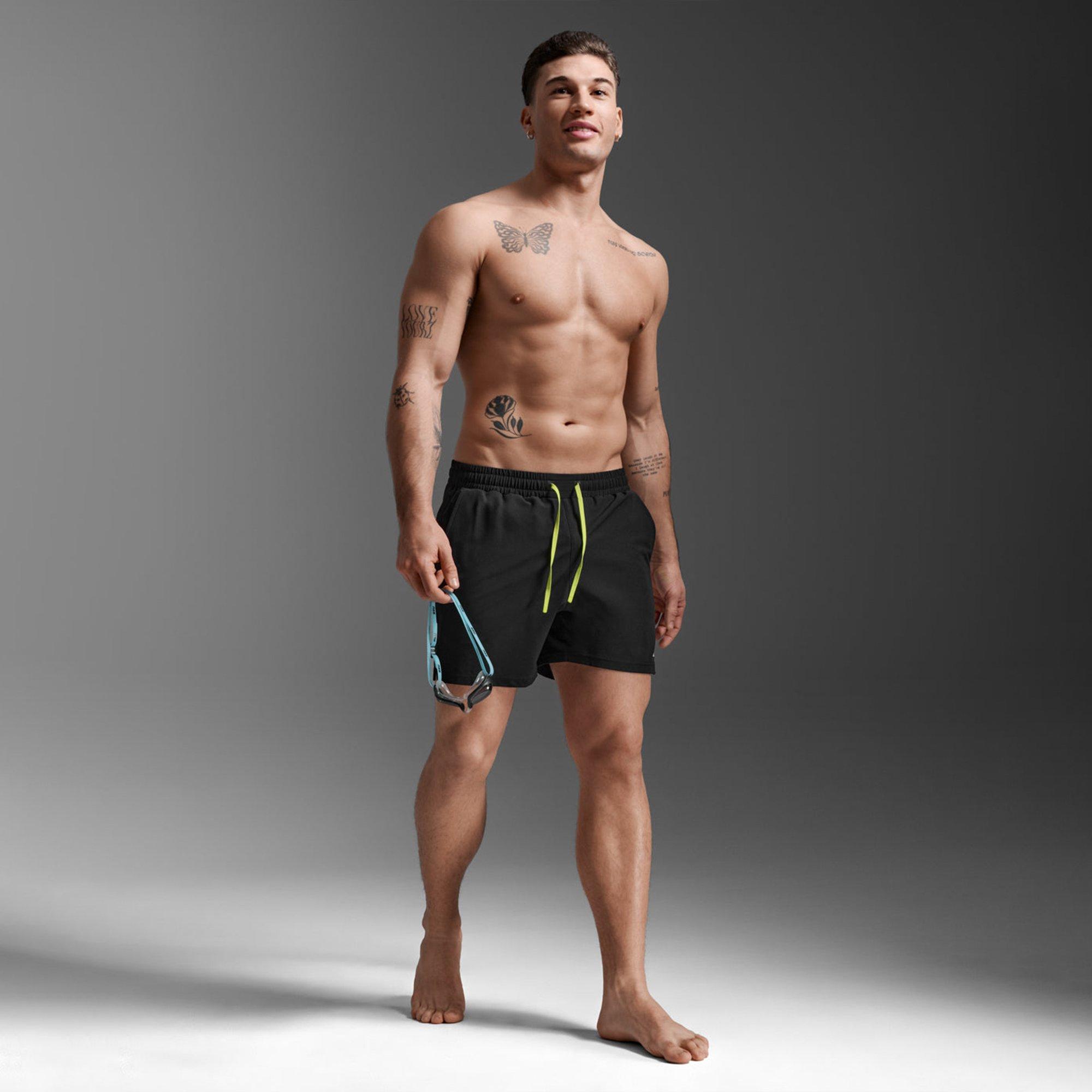 Black/White - 2XU - Men's Performance Running Shorts - 4