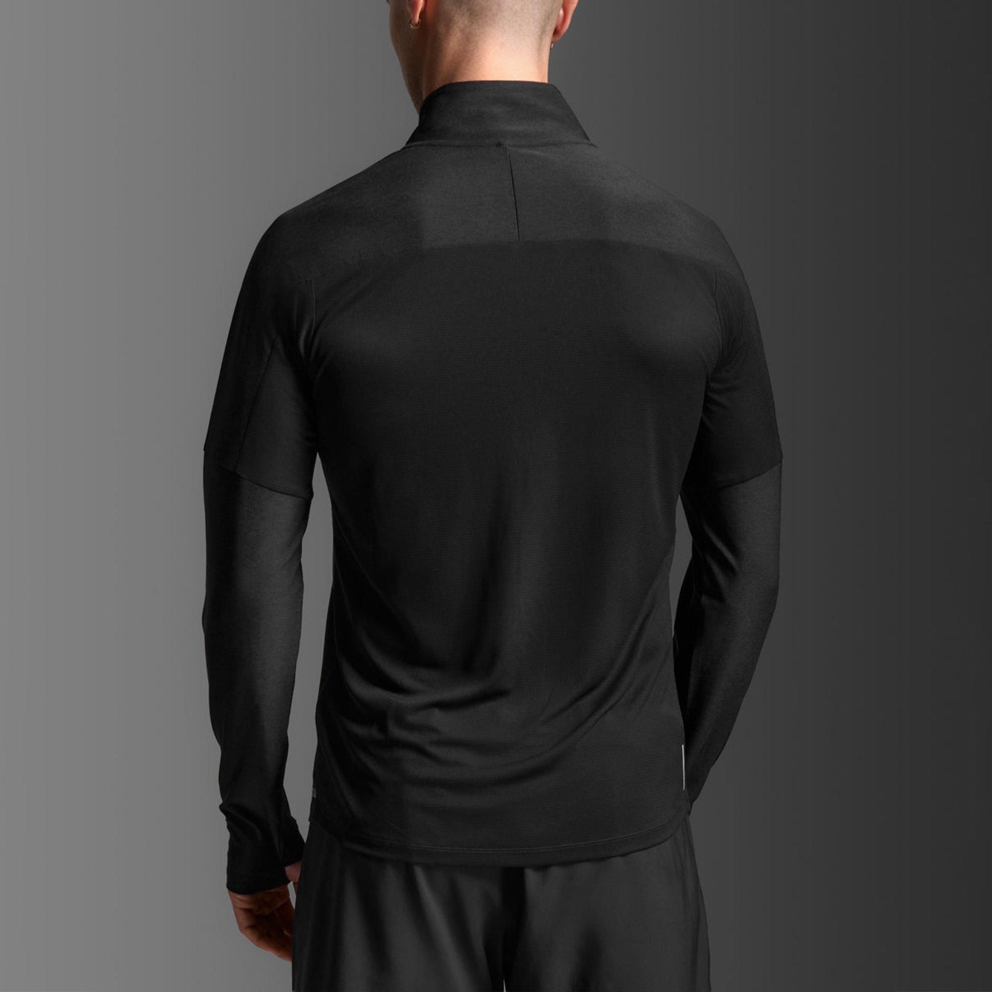 Black/Silver - 2XU - Men's Long Sleeve Performance Running Top - 2