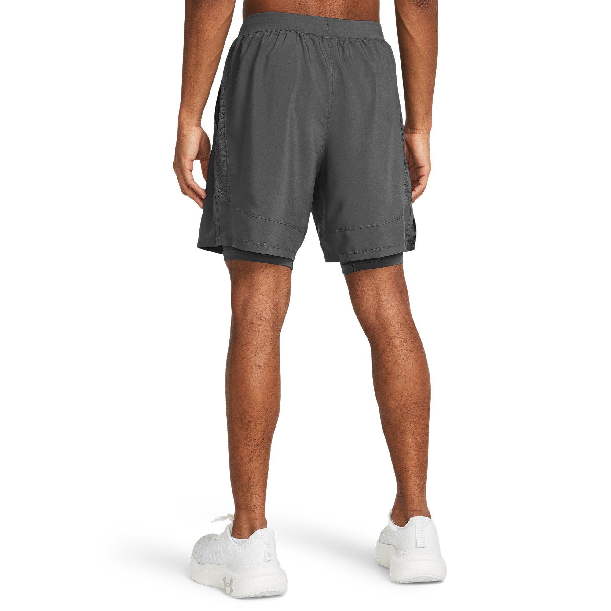 C Rock/Reflect - Under Armour - Men's UA Launch Run 2-in-1 Shorts - 4