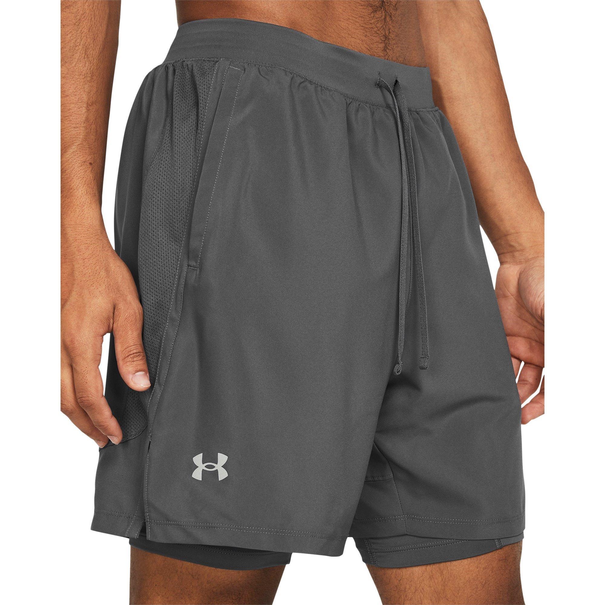 C Rock/Reflect - Under Armour - Men's UA Launch Run 2-in-1 Shorts - 5
