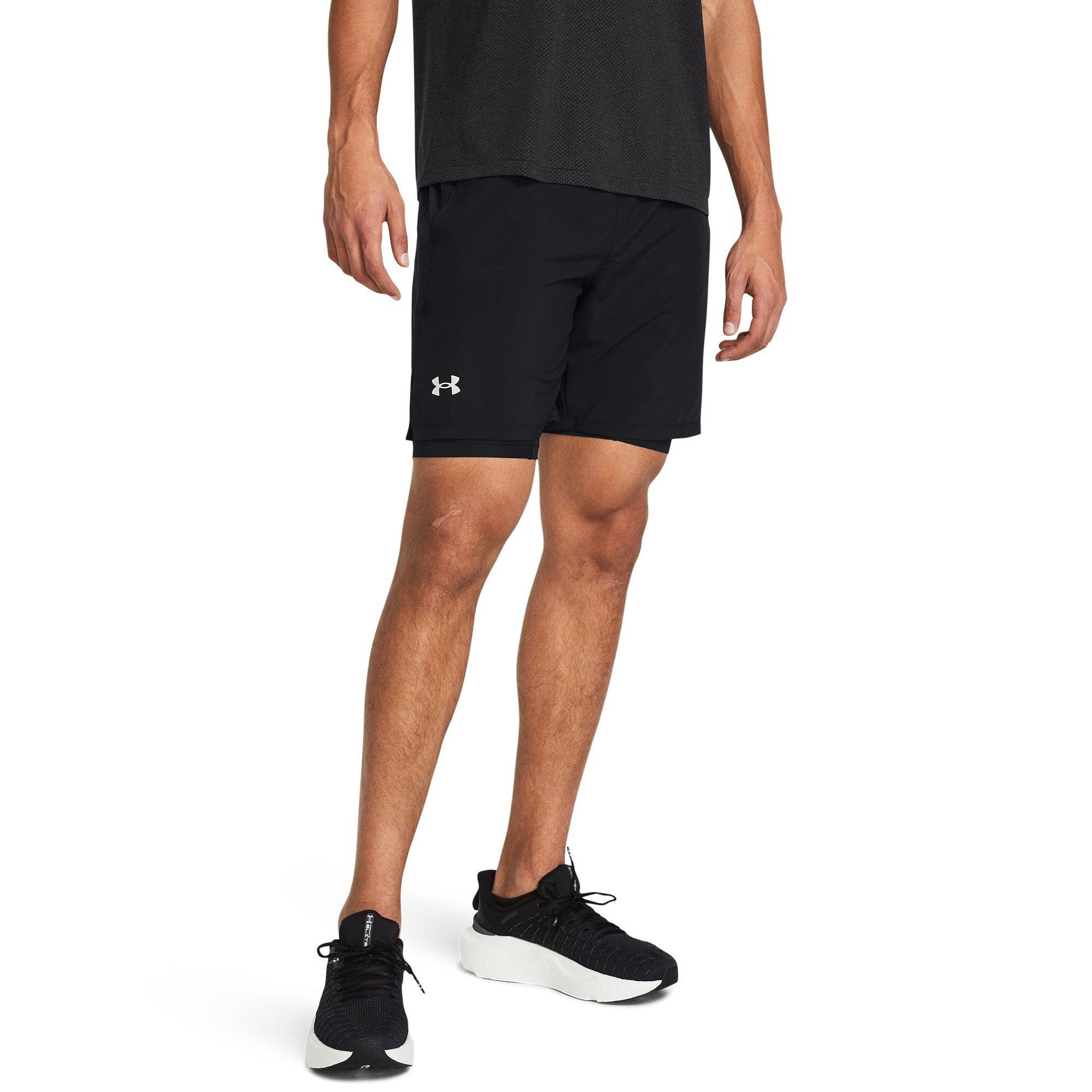 Crna - Under Armour - Men's UA Launch Run 2-in-1 Shorts - 2