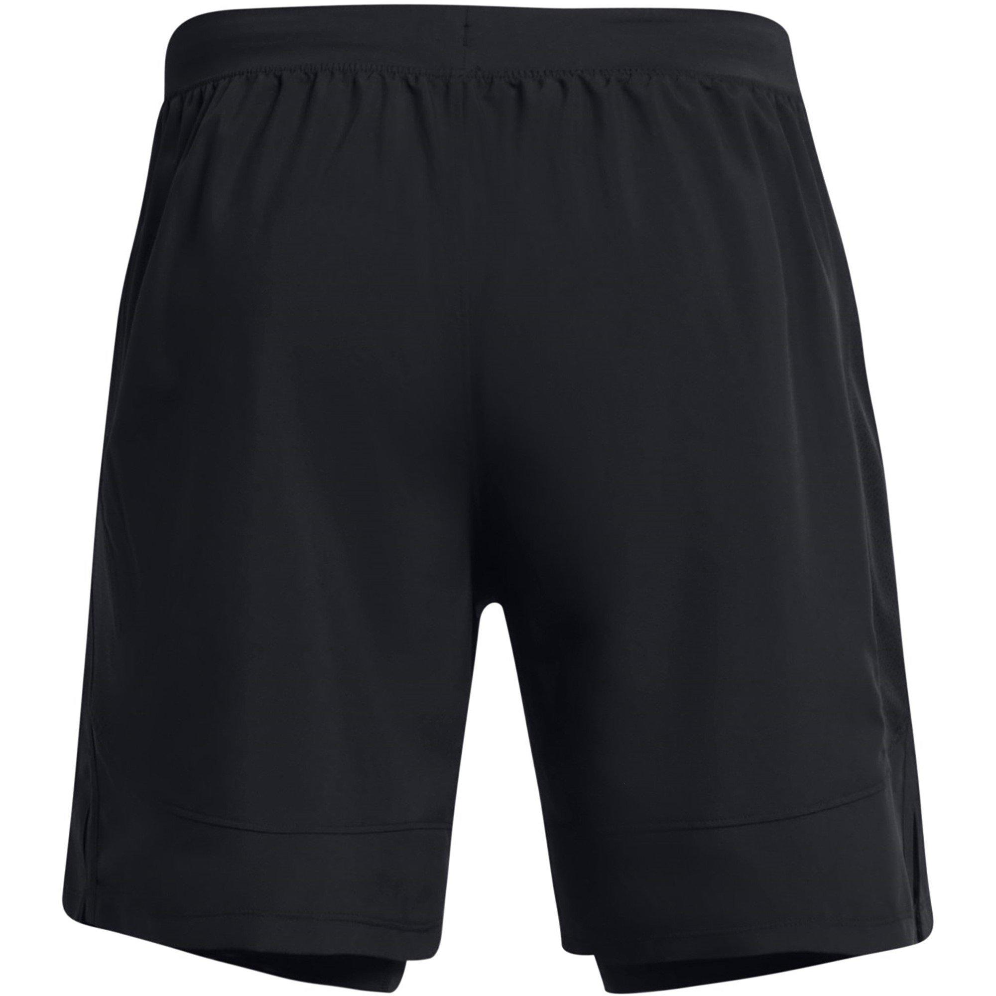 Crna - Under Armour - Men's UA Launch Run 2-in-1 Shorts - 7