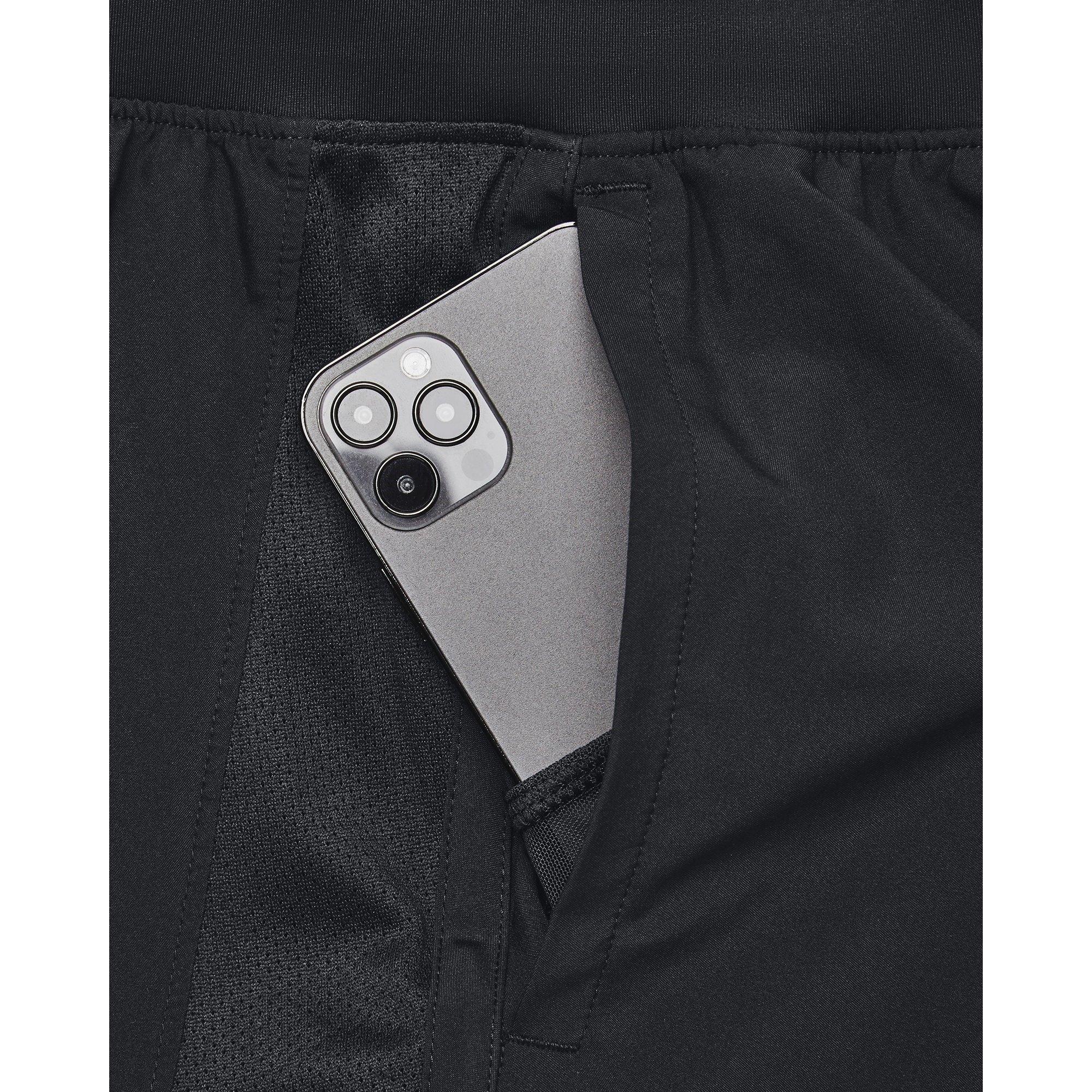 Crna - Under Armour - Men's UA Launch Run 2-in-1 Shorts - 6