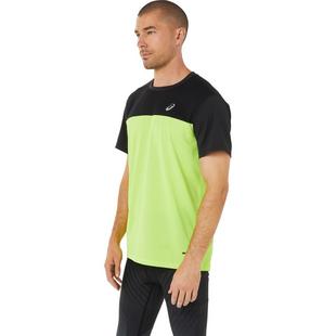 Black/Green - Asics - Race Mens Running T Shirt - 1