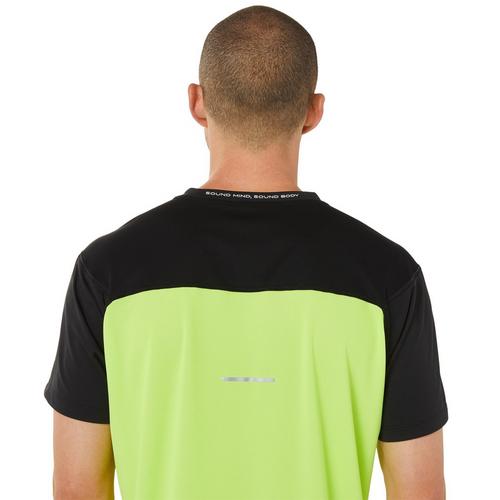 Black/Green - Asics - Race Mens Running T Shirt - 4